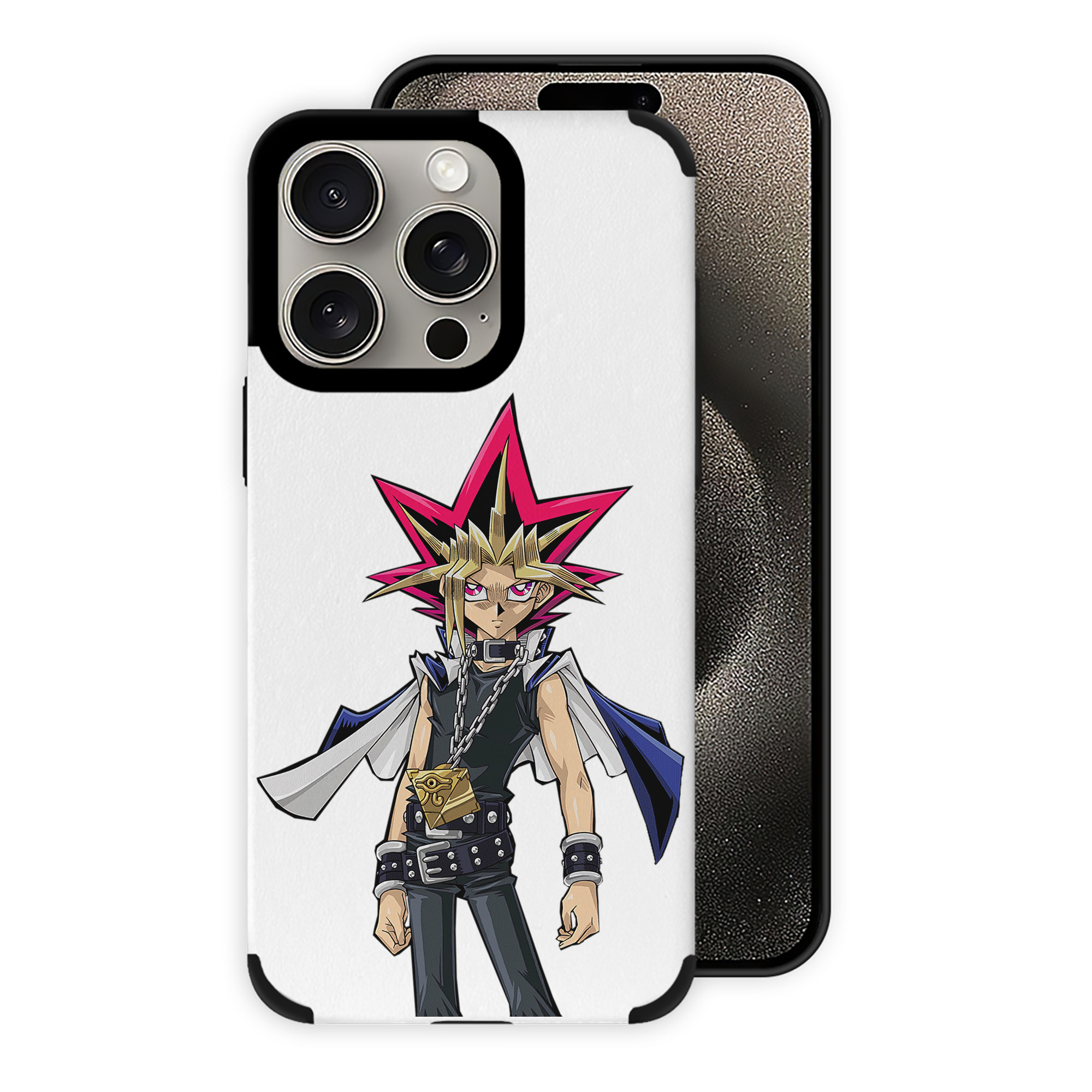遊☆戯☆王 Yu-Gi-Oh! 【iPhone15ProMax対応】 PUレザー スマホケース 耐衝撃＆黄変防止