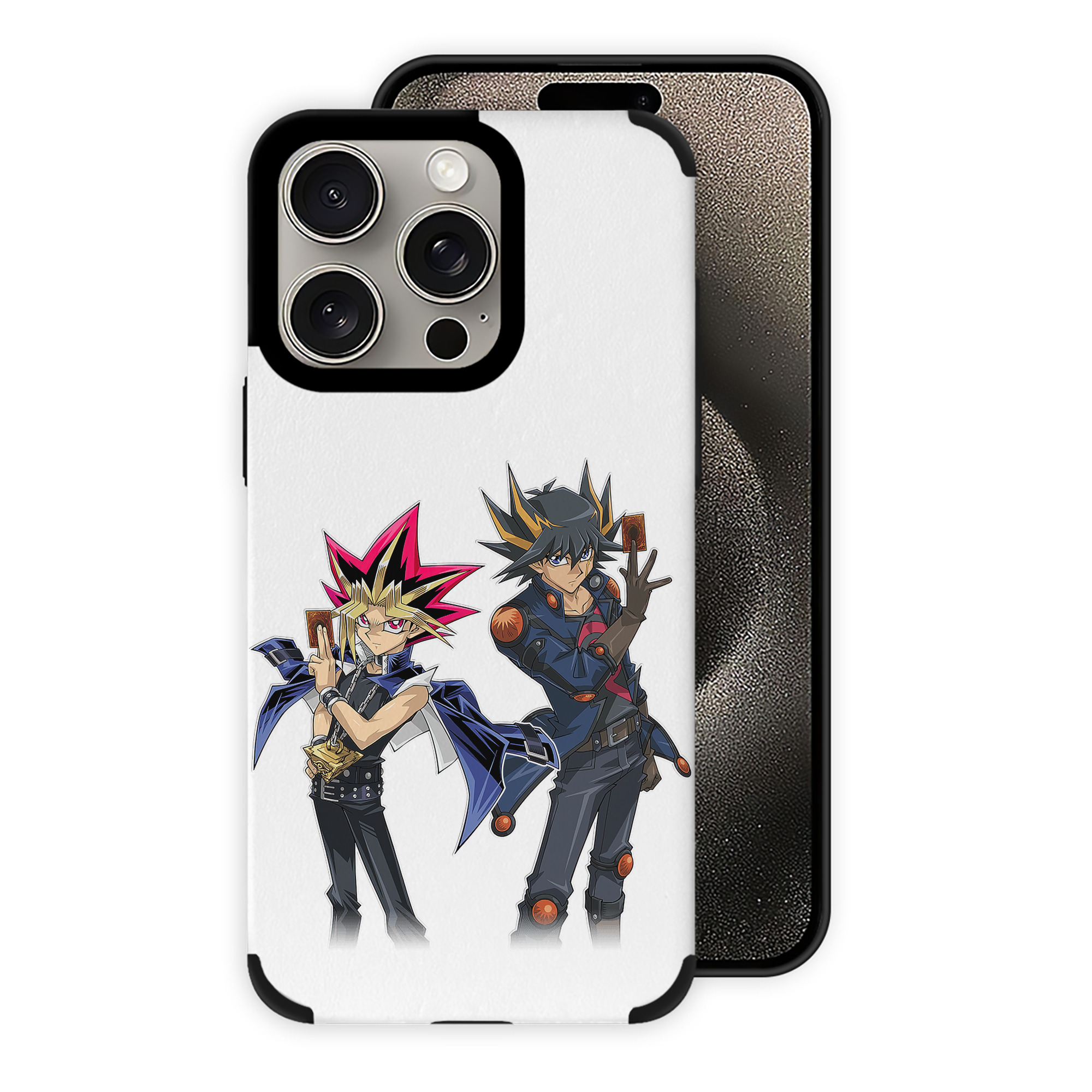 遊☆戯☆王 Yu-Gi-Oh! 【iPhone15ProMax対応】 PUレザー スマホケース 耐衝撃＆黄変防止