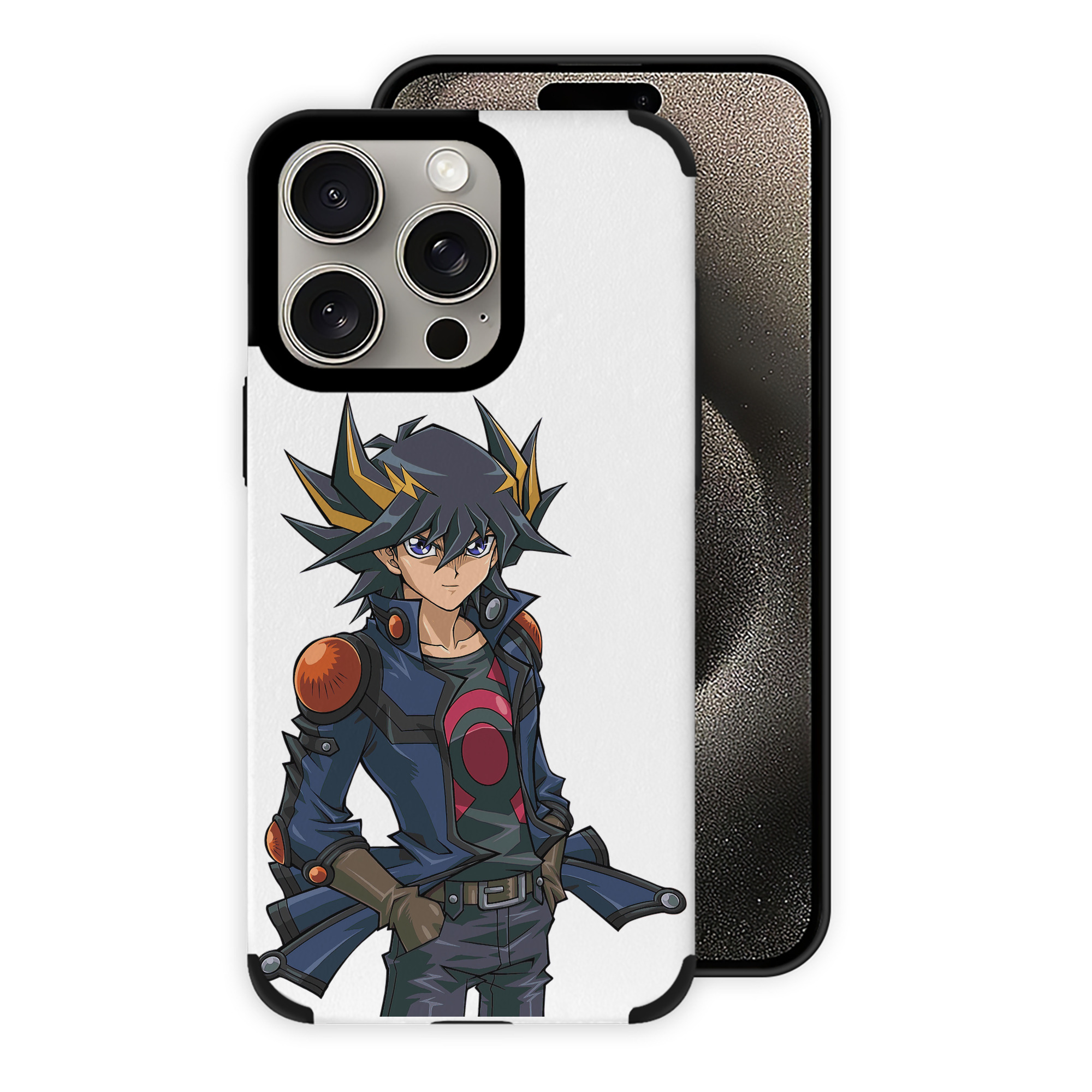 遊☆戯☆王 Yu-Gi-Oh! 【iPhone15ProMax対応】 PUレザー スマホケース 耐衝撃＆黄変防止