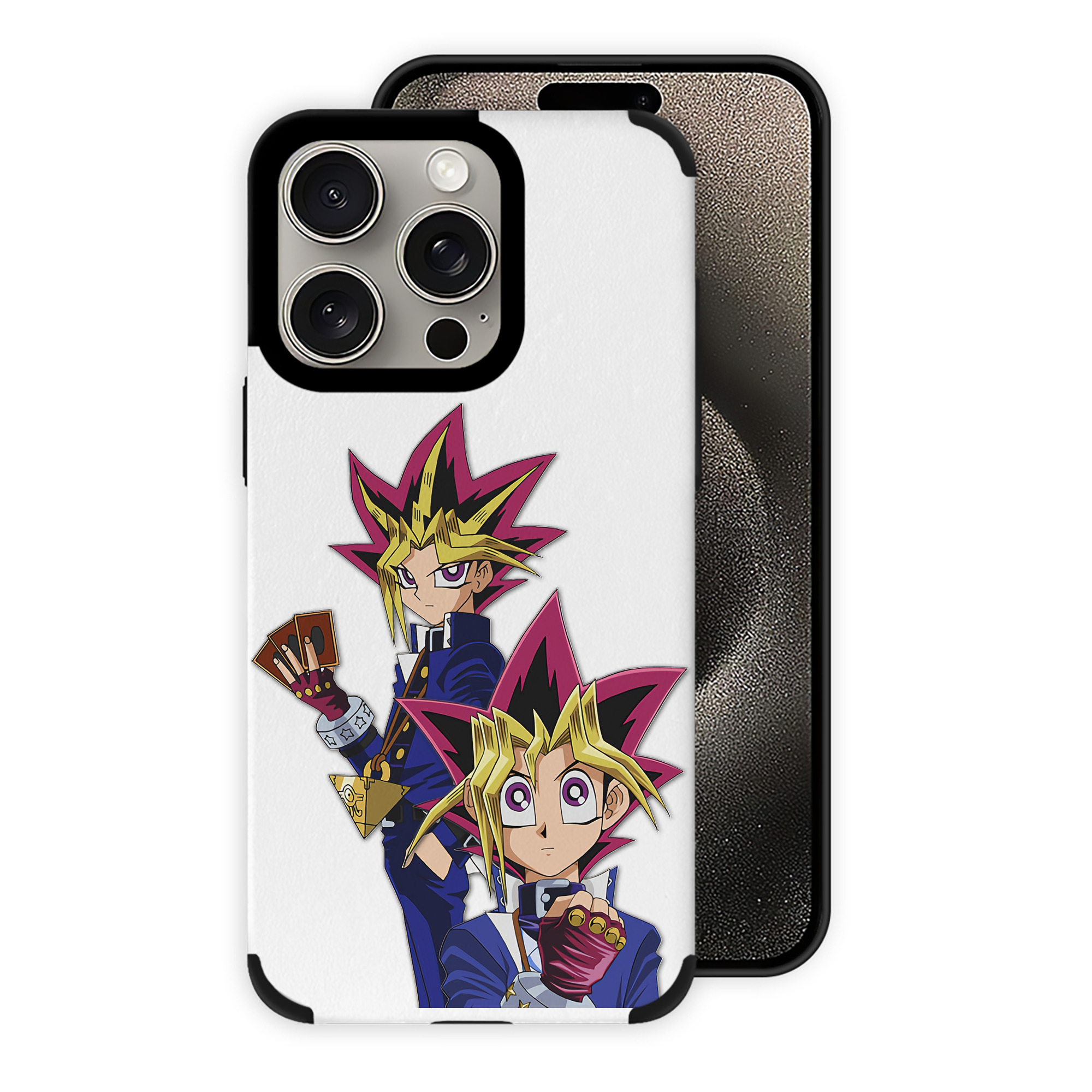 遊☆戯☆王 Yu-Gi-Oh! 【iPhone15ProMax対応】 PUレザー スマホケース 耐衝撃＆黄変防止