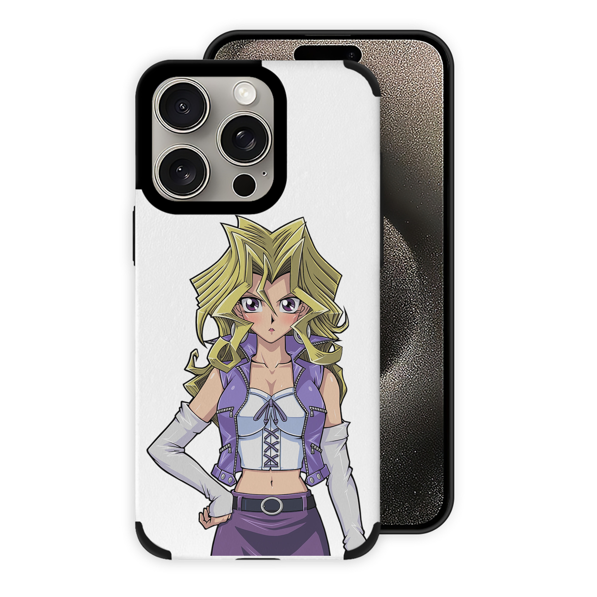 （画像用） 遊☆戯☆王 Yu-Gi-Oh! 【iPhone15ProMax対応】 PUレザー スマホケース 耐衝撃＆黄変防止
