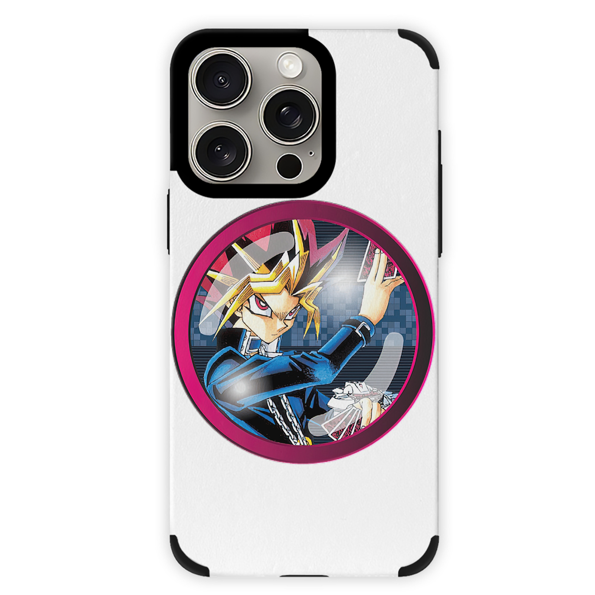 遊☆戯☆王 Yu-Gi-Oh! 【iPhone15ProMax対応】 PUレザー スマホケース 耐衝撃＆黄変防止