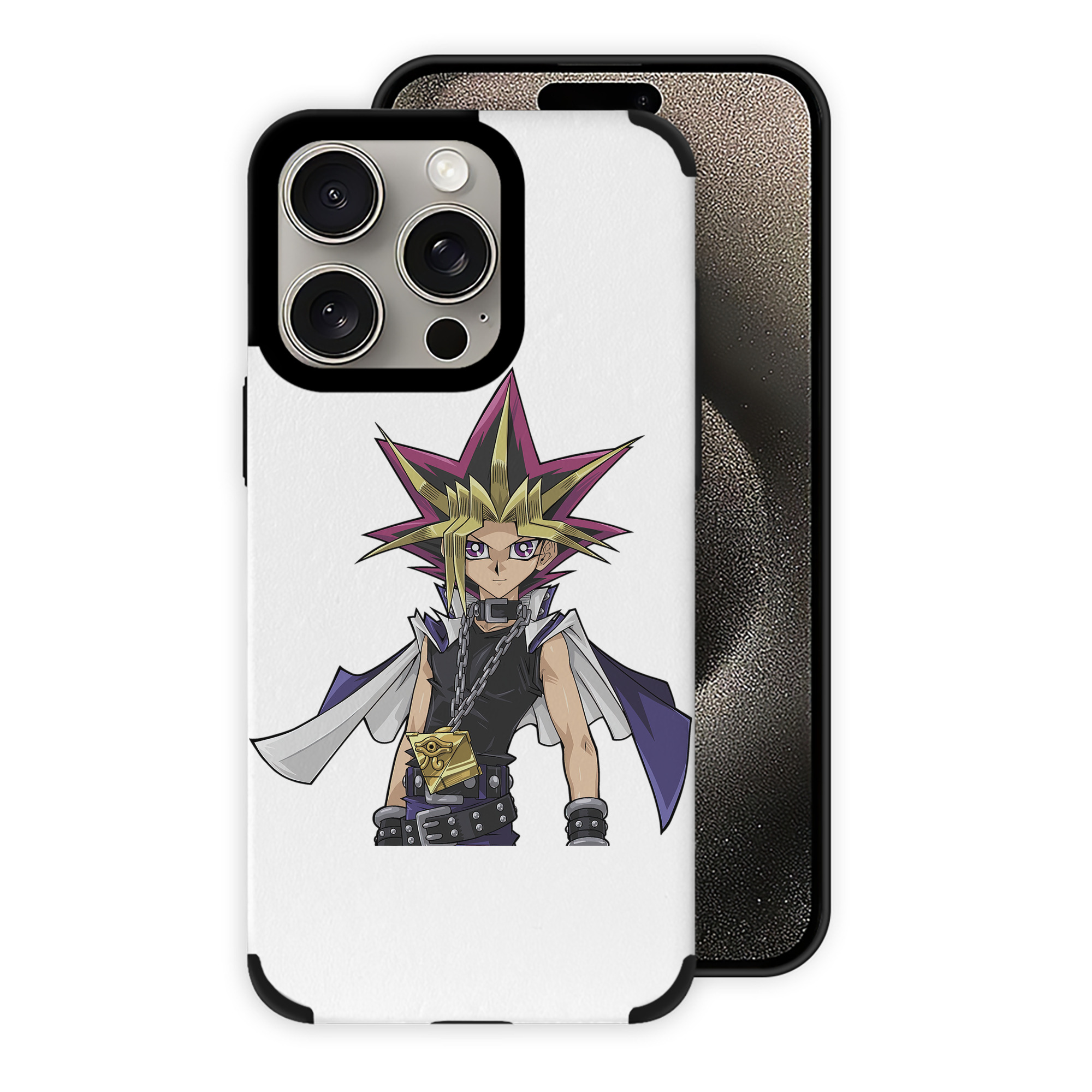 遊☆戯☆王 Yu-Gi-Oh! 【iPhone15ProMax対応】 PUレザー スマホケース 耐衝撃＆黄変防止