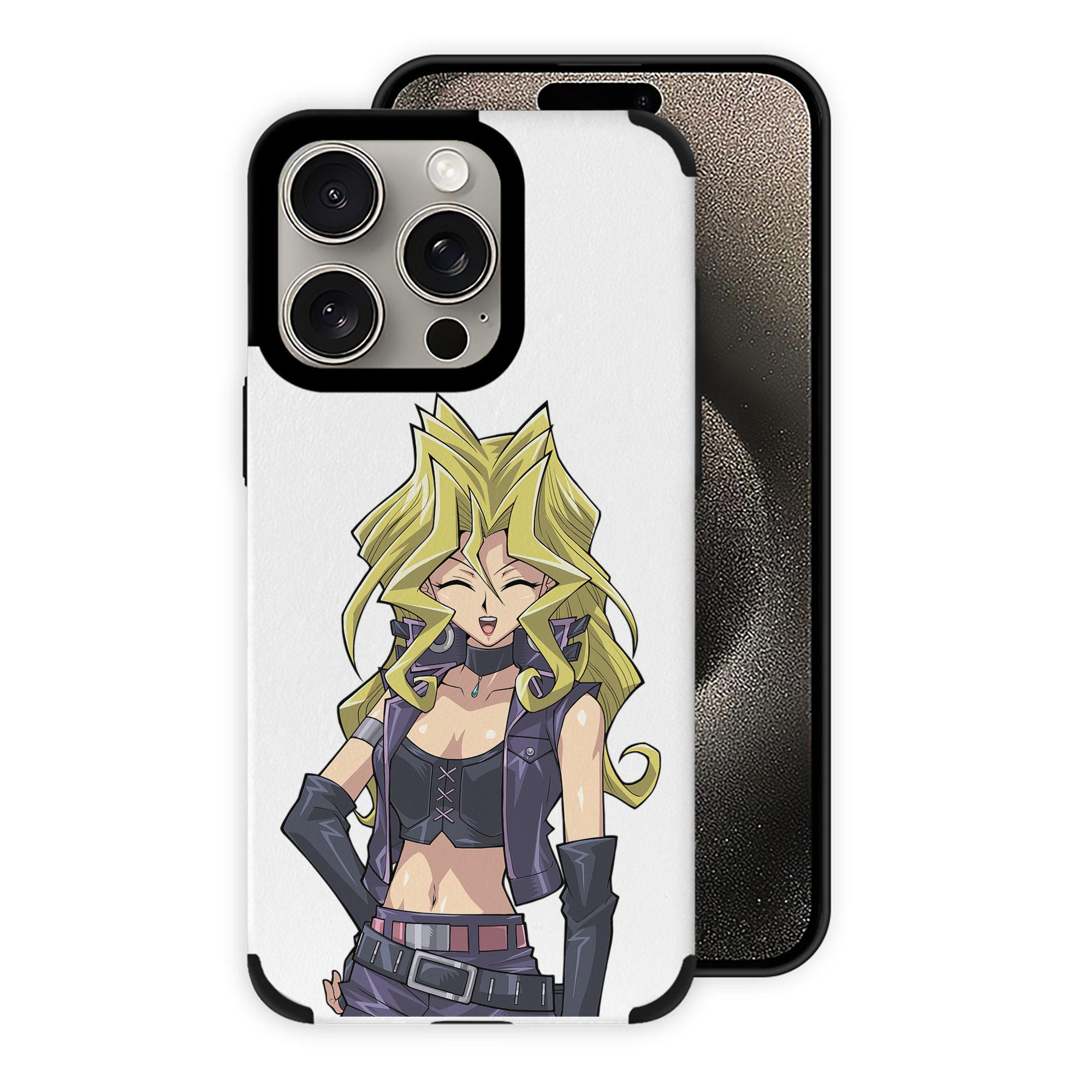 （画像用） 遊☆戯☆王 Yu-Gi-Oh! 【iPhone15ProMax対応】 PUレザー スマホケース 耐衝撃＆黄変防止