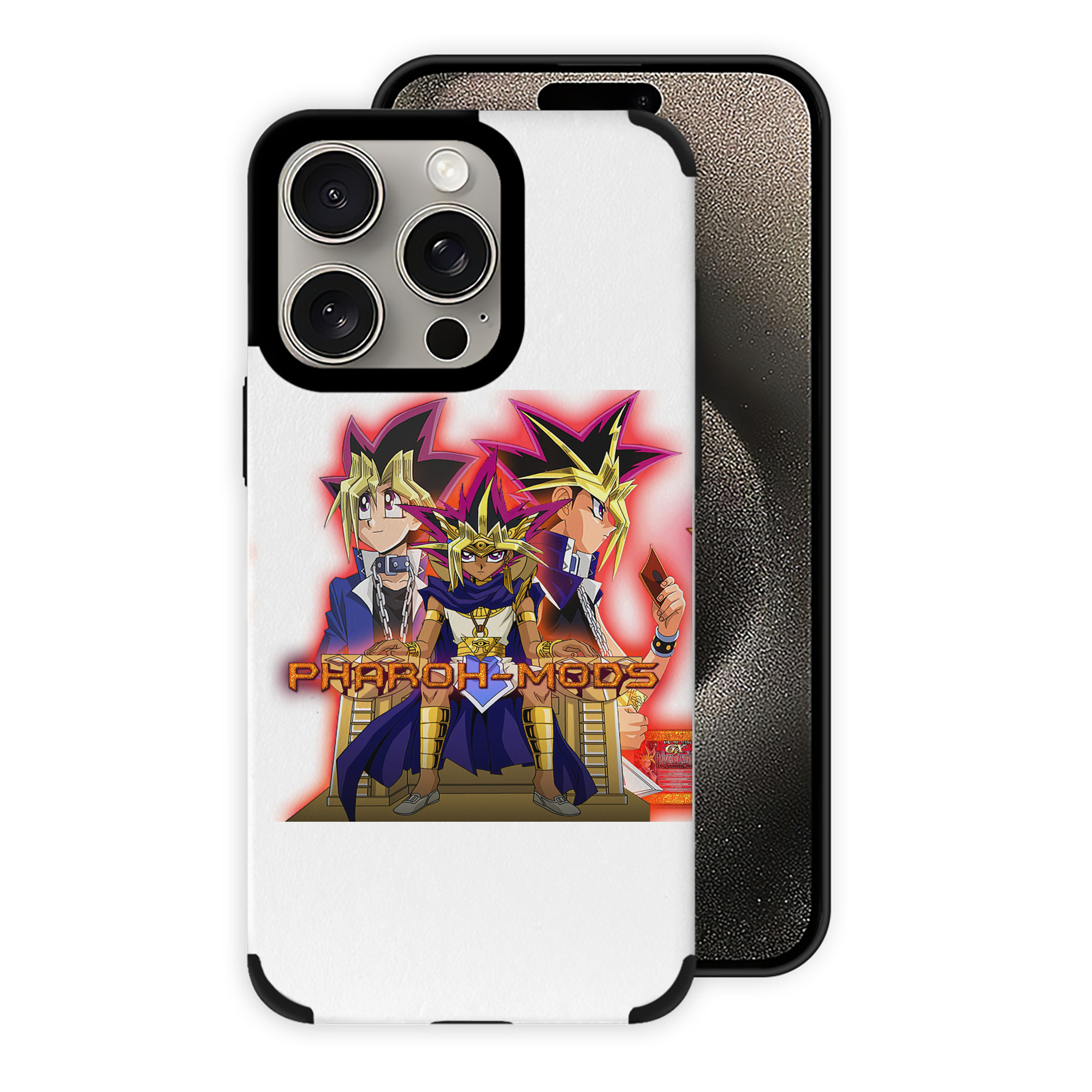 遊☆戯☆王 Yu-Gi-Oh! 【iPhone15ProMax対応】 PUレザー スマホケース 耐衝撃＆黄変防止