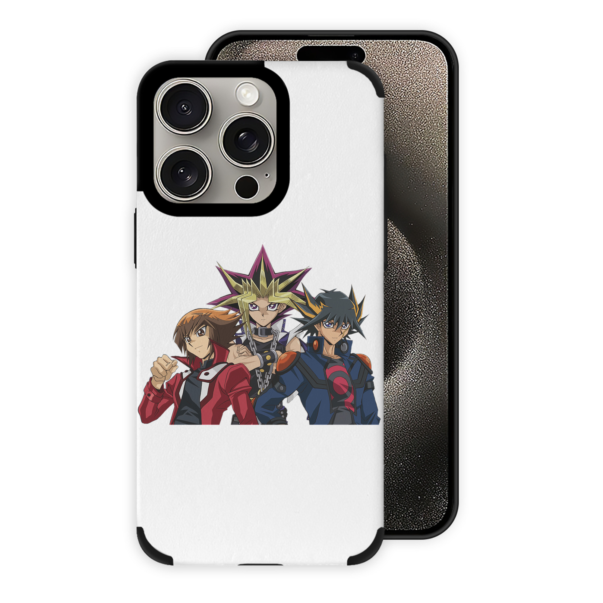 遊☆戯☆王 Yu-Gi-Oh! 【iPhone15ProMax対応】 PUレザー スマホケース 耐衝撃＆黄変防止