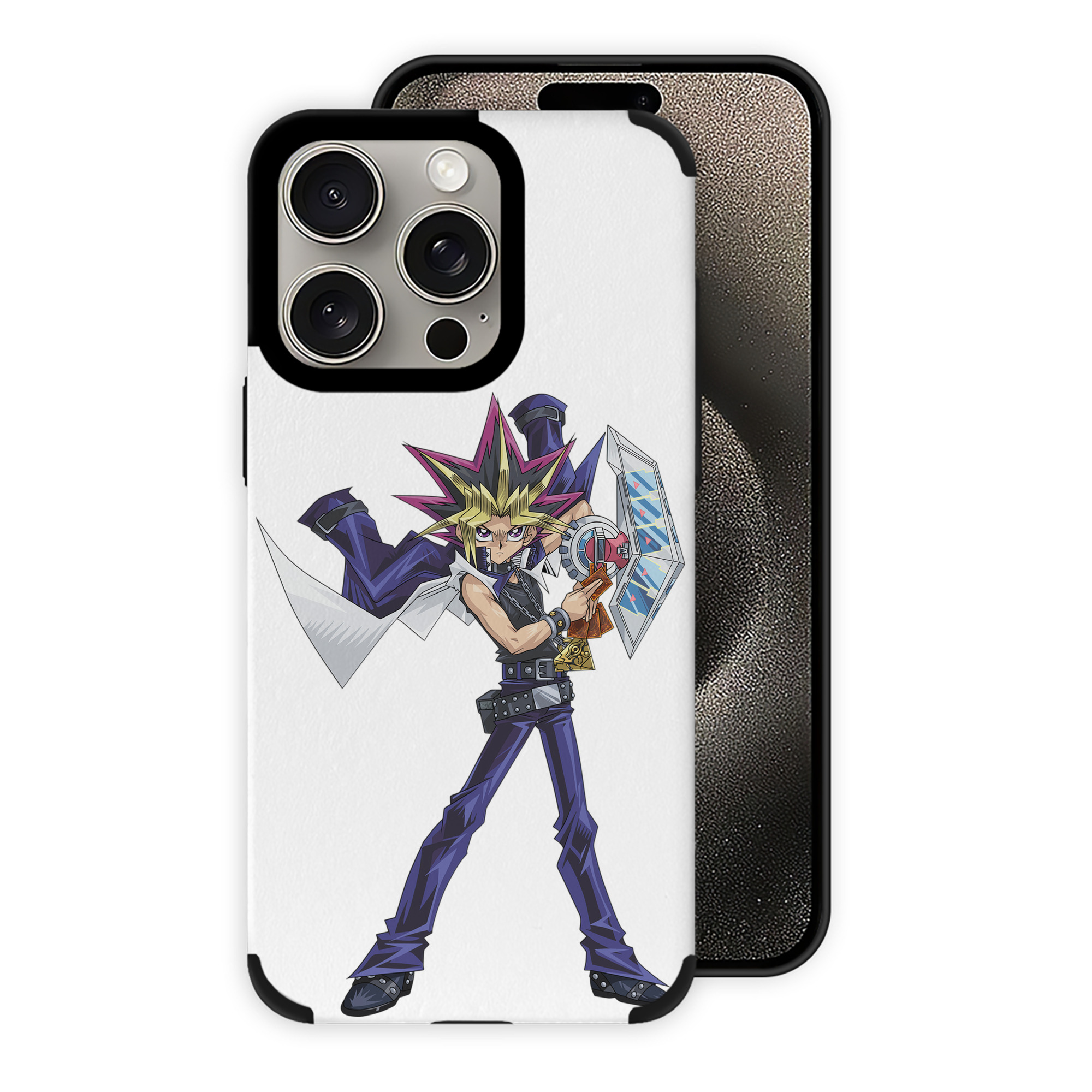 遊☆戯☆王 Yu-Gi-Oh! 【iPhone15ProMax対応】 PUレザー スマホケース 耐衝撃＆黄変防止