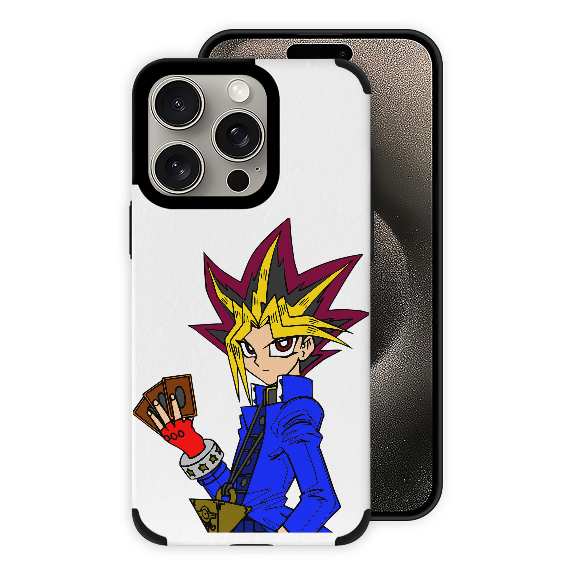 遊☆戯☆王 Yu-Gi-Oh! 【iPhone15ProMax対応】 PUレザー スマホケース 耐衝撃＆黄変防止