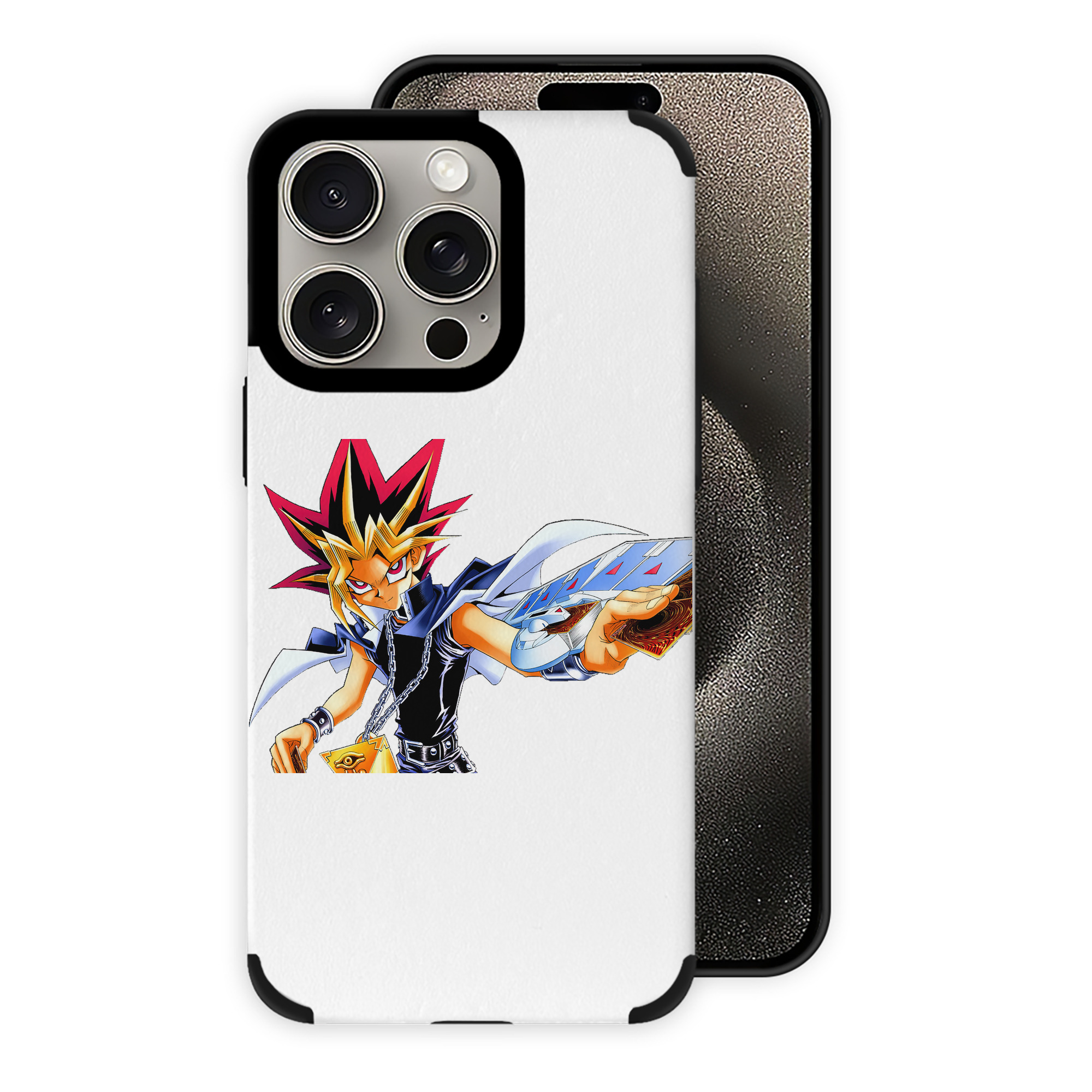 遊☆戯☆王 Yu-Gi-Oh! 【iPhone15ProMax対応】 PUレザー スマホケース 耐衝撃＆黄変防止