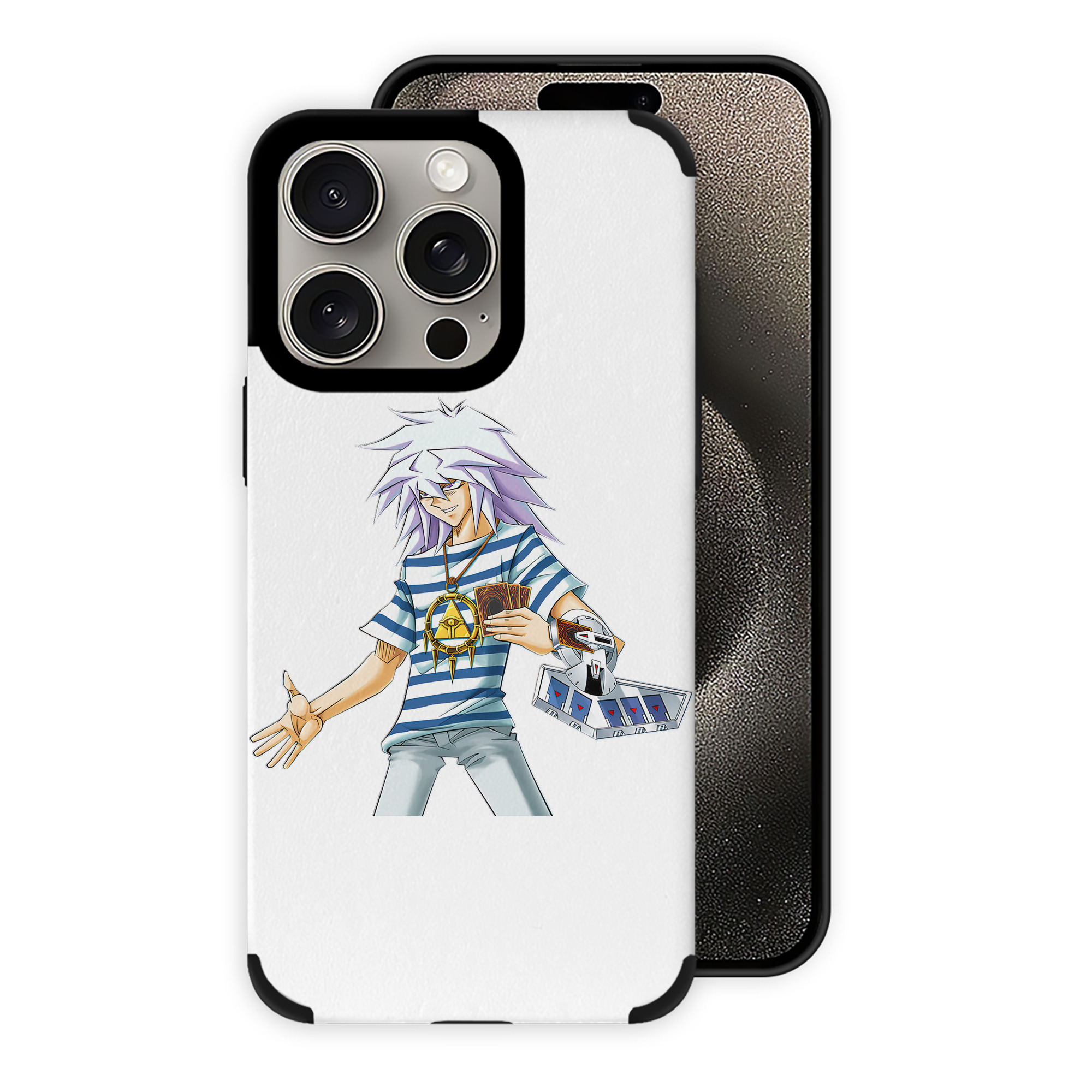 遊☆戯☆王 Yu-Gi-Oh! 【iPhone15ProMax対応】 PUレザー スマホケース 耐衝撃＆黄変防止