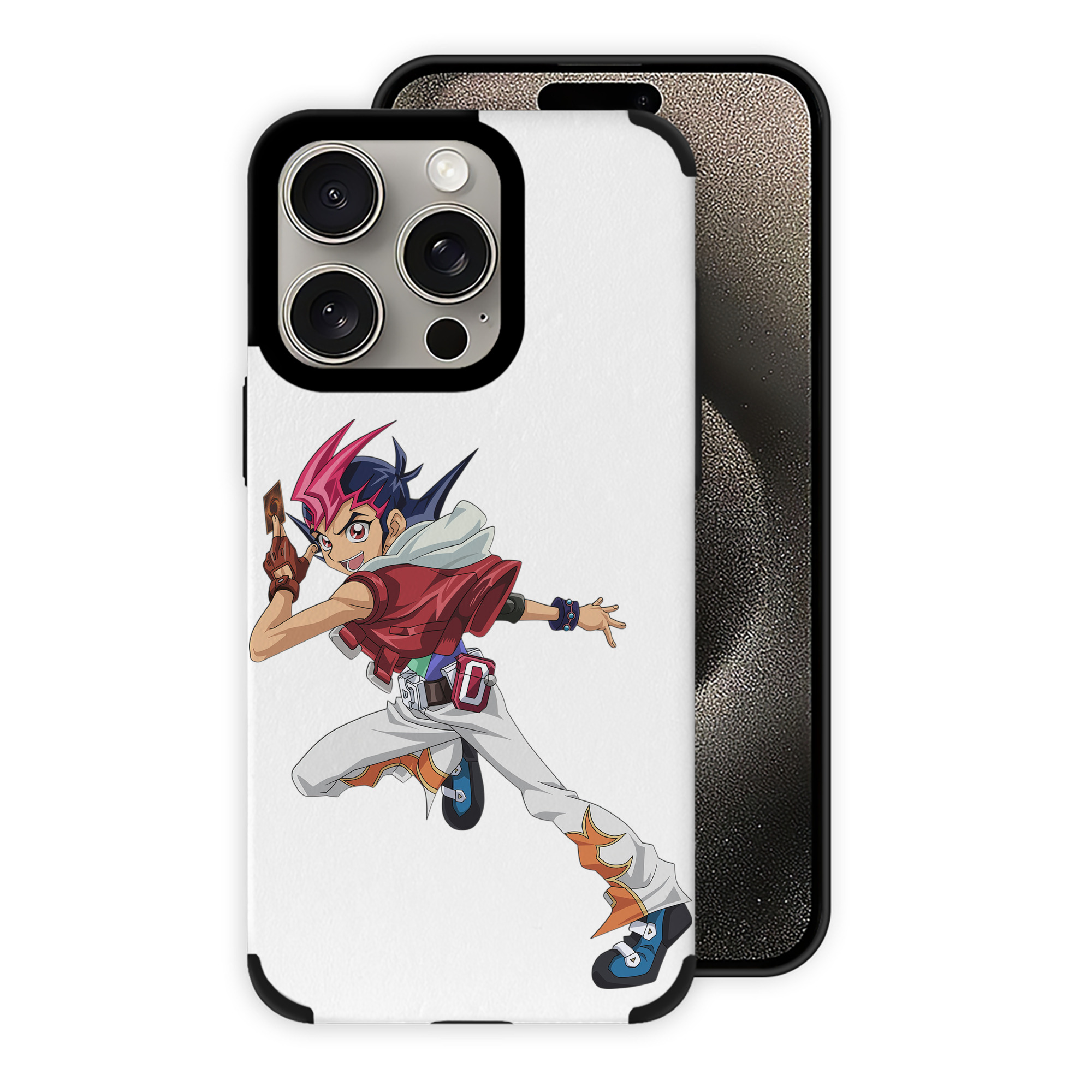 遊☆戯☆王 Yu-Gi-Oh! 【iPhone15ProMax対応】 PUレザー スマホケース 耐衝撃＆黄変防止