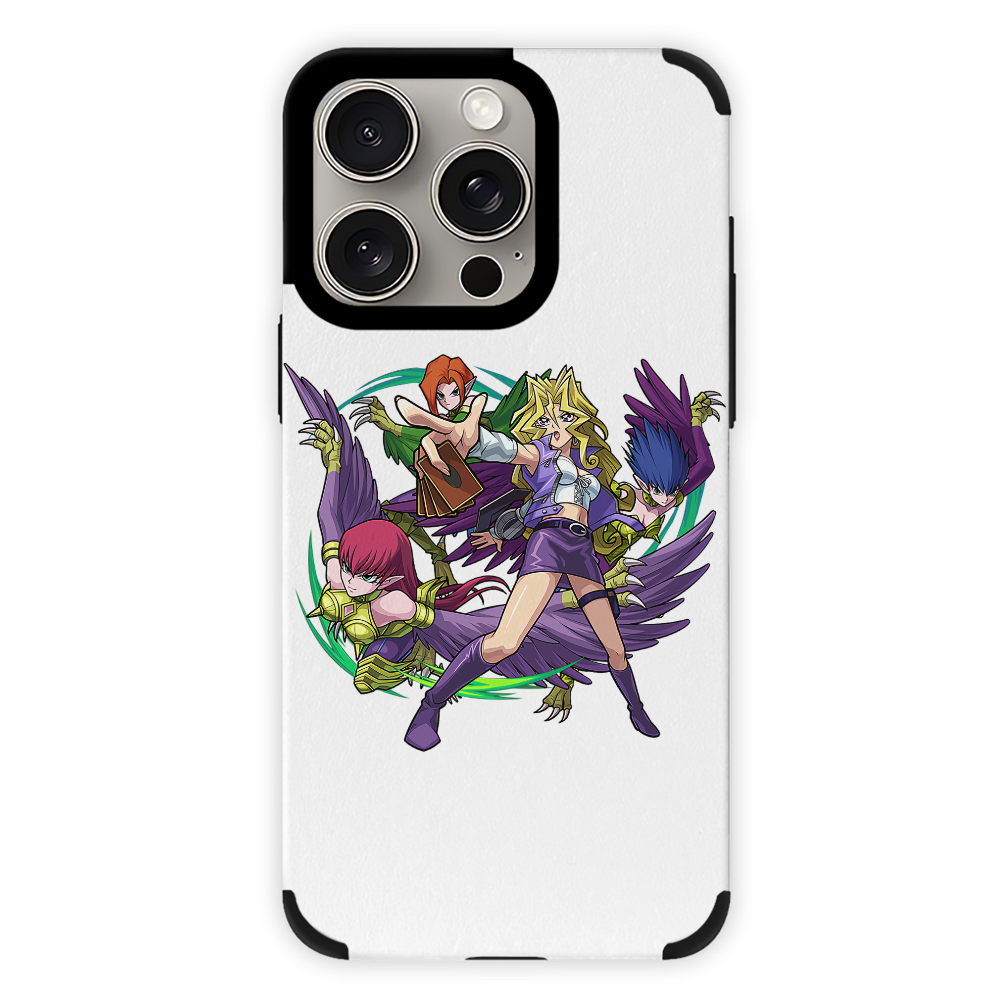 遊☆戯☆王 Yu-Gi-Oh! 【iPhone15ProMax対応】 PUレザー スマホケース 耐衝撃＆黄変防止