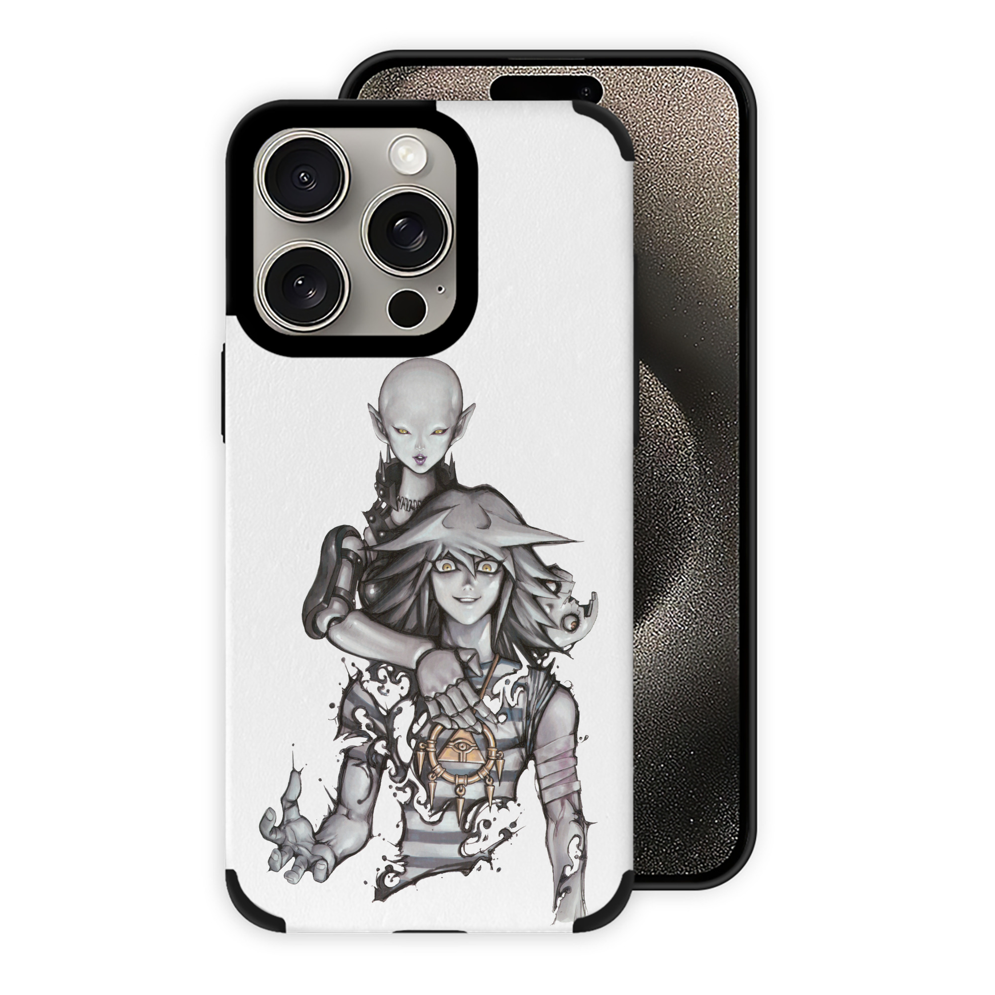 遊☆戯☆王 Yu-Gi-Oh! 【iPhone15ProMax対応】 PUレザー スマホケース 耐衝撃＆黄変防止