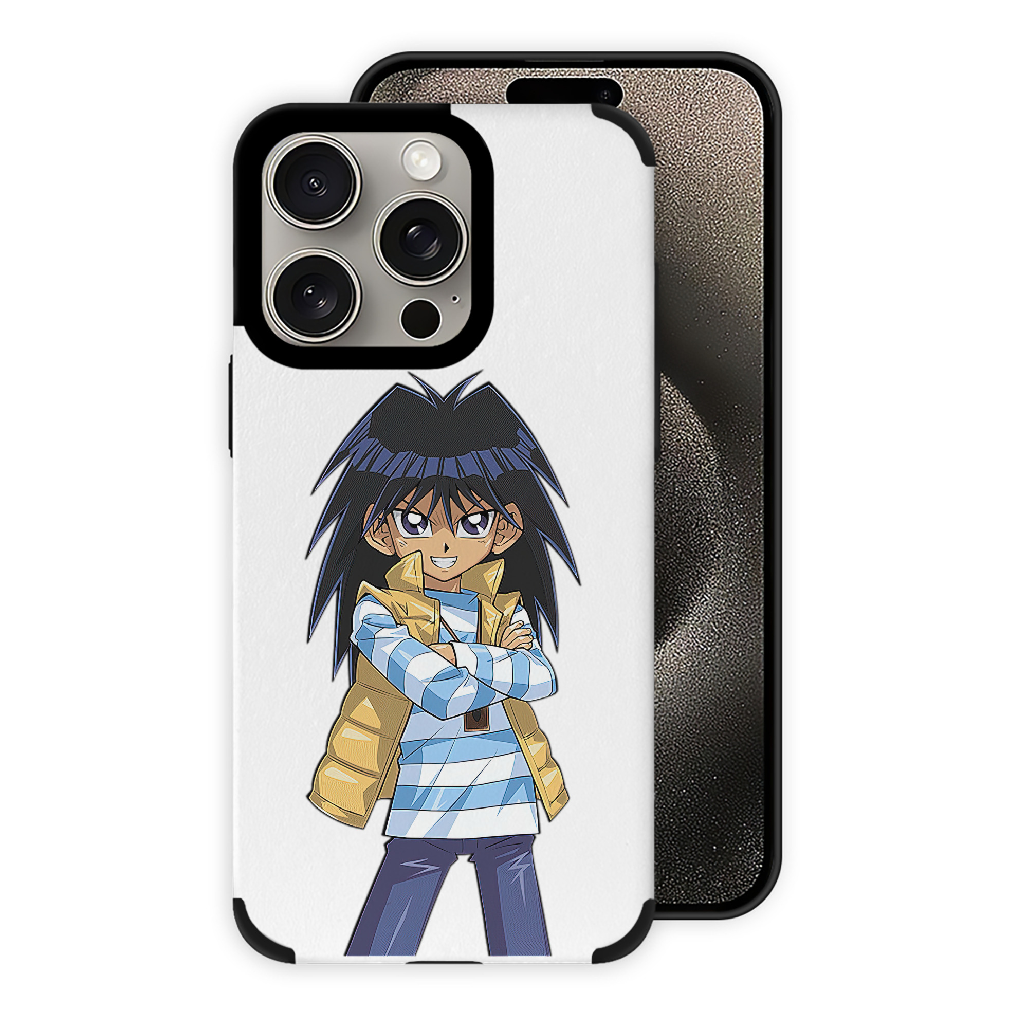 遊☆戯☆王 Yu-Gi-Oh! 【iPhone15ProMax対応】 PUレザー スマホケース 耐衝撃＆黄変防止