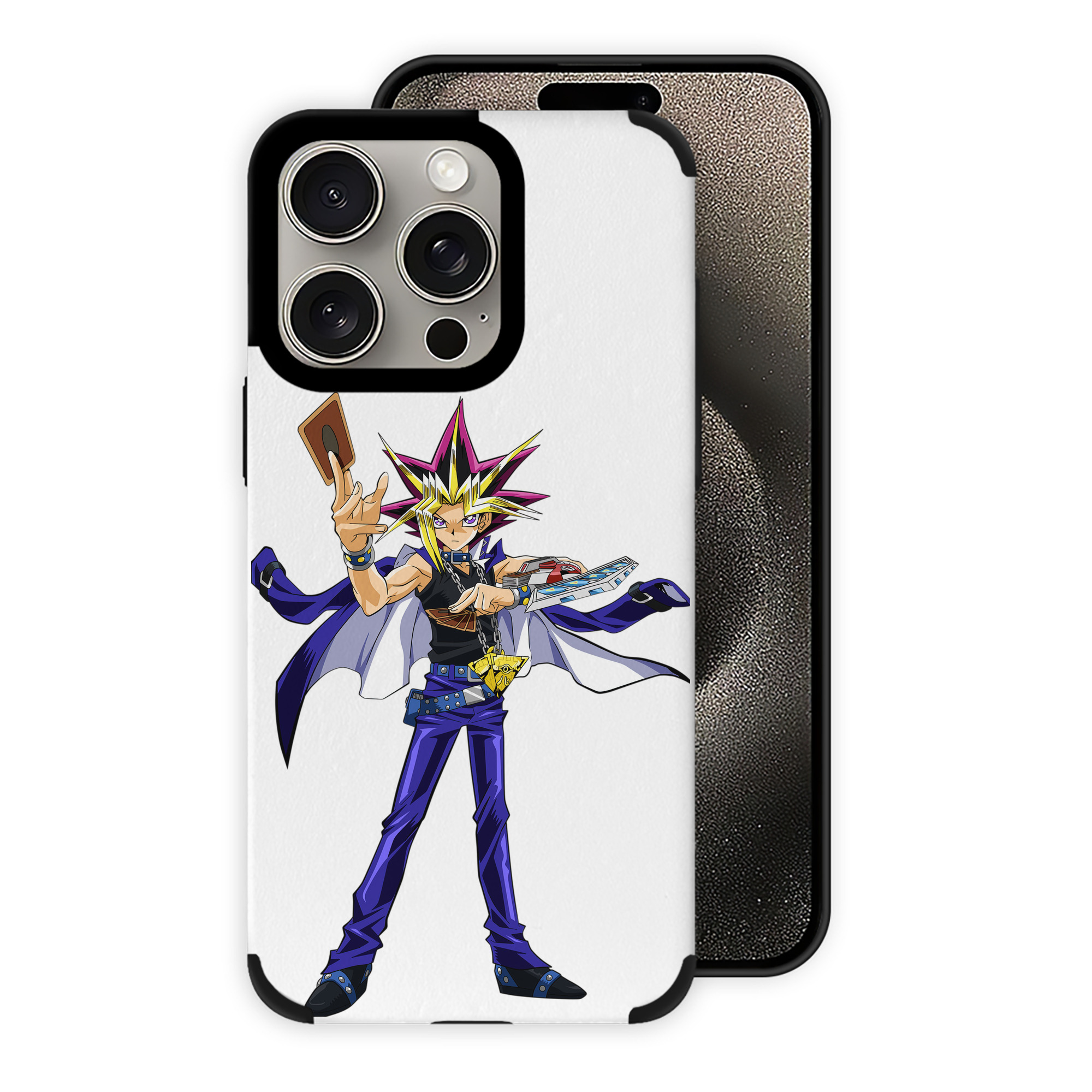 遊☆戯☆王 Yu-Gi-Oh! 【iPhone15ProMax対応】 PUレザー スマホケース 耐衝撃＆黄変防止