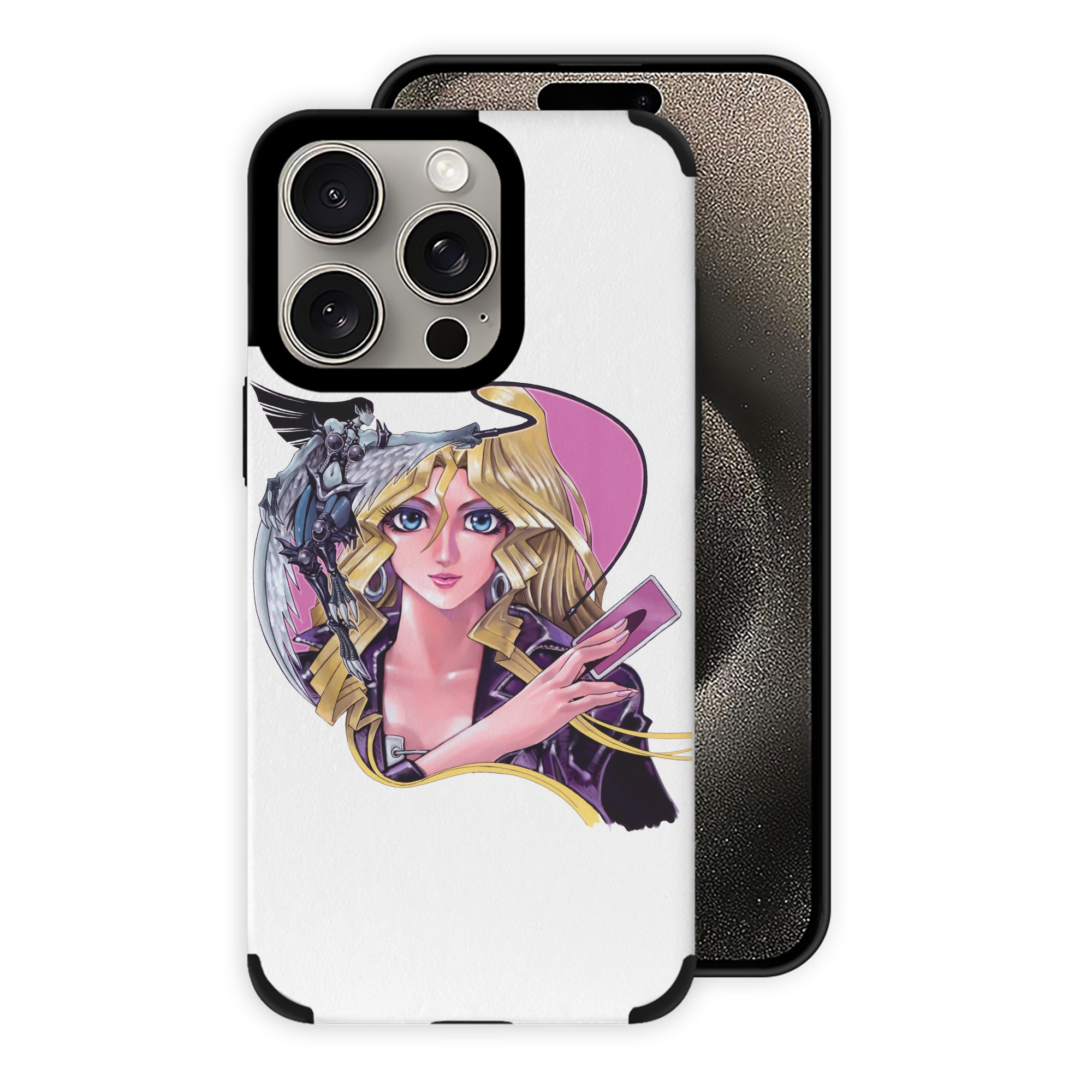 （画像用） 遊☆戯☆王 Yu-Gi-Oh! 【iPhone15ProMax対応】 PUレザー スマホケース 耐衝撃＆黄変防止