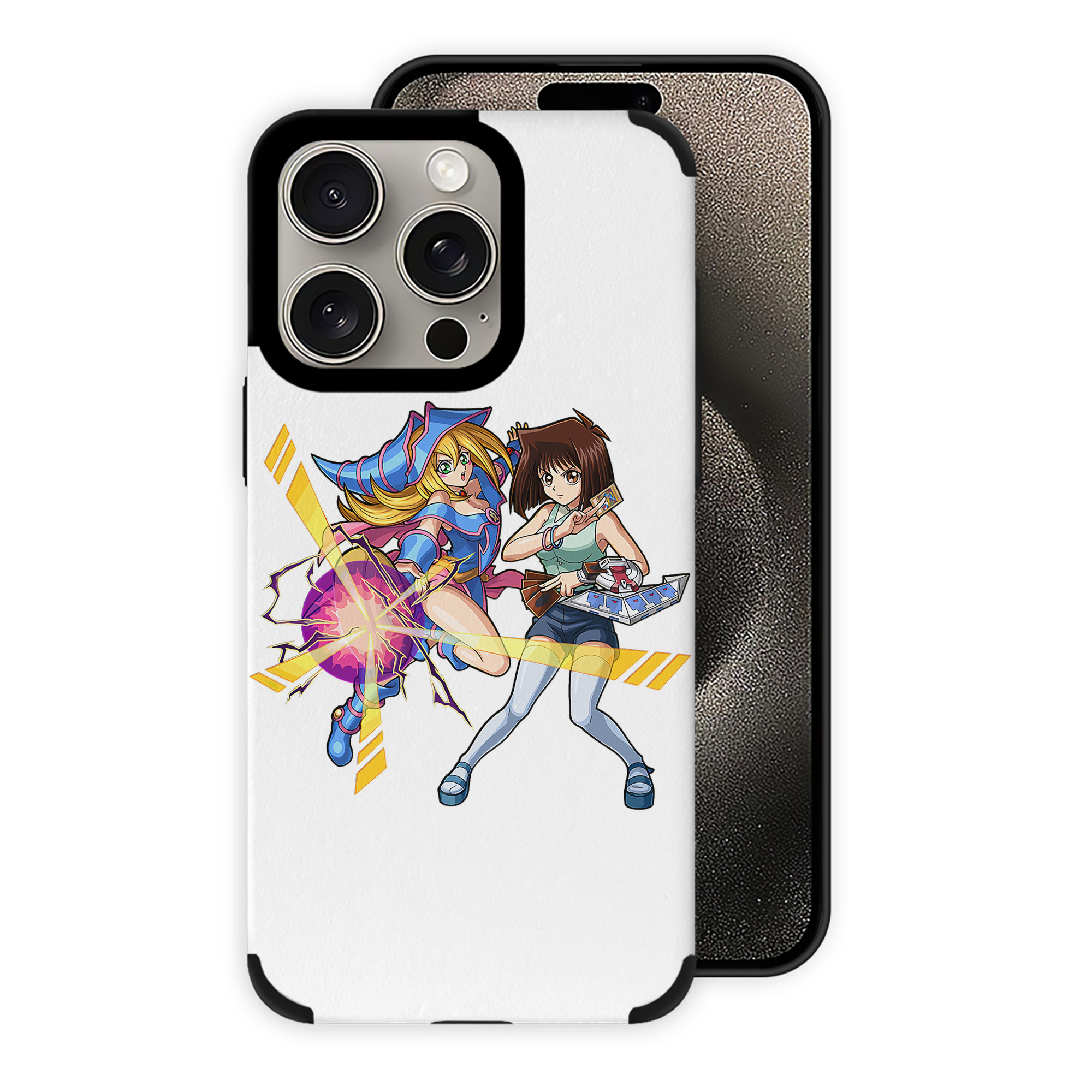 遊☆戯☆王 Yu-Gi-Oh! 【iPhone15ProMax対応】 PUレザー スマホケース 耐衝撃＆黄変防止