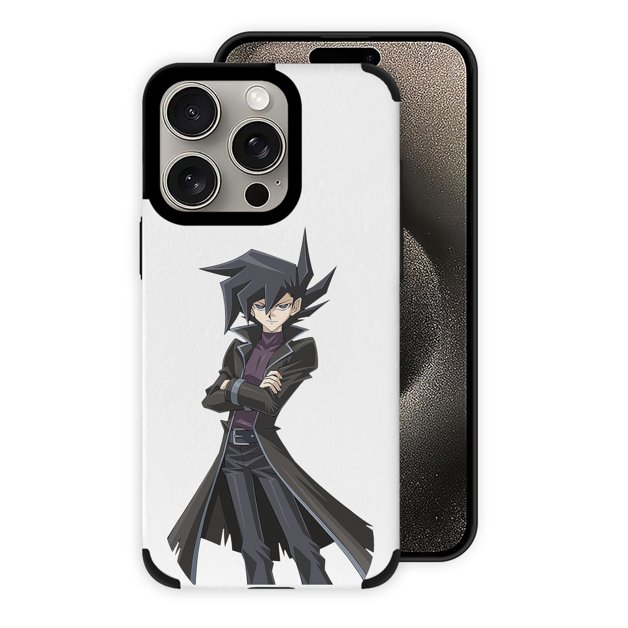 遊☆戯☆王 Yu-Gi-Oh! 【iPhone15ProMax対応】 PUレザー スマホケース 耐衝撃＆黄変防止