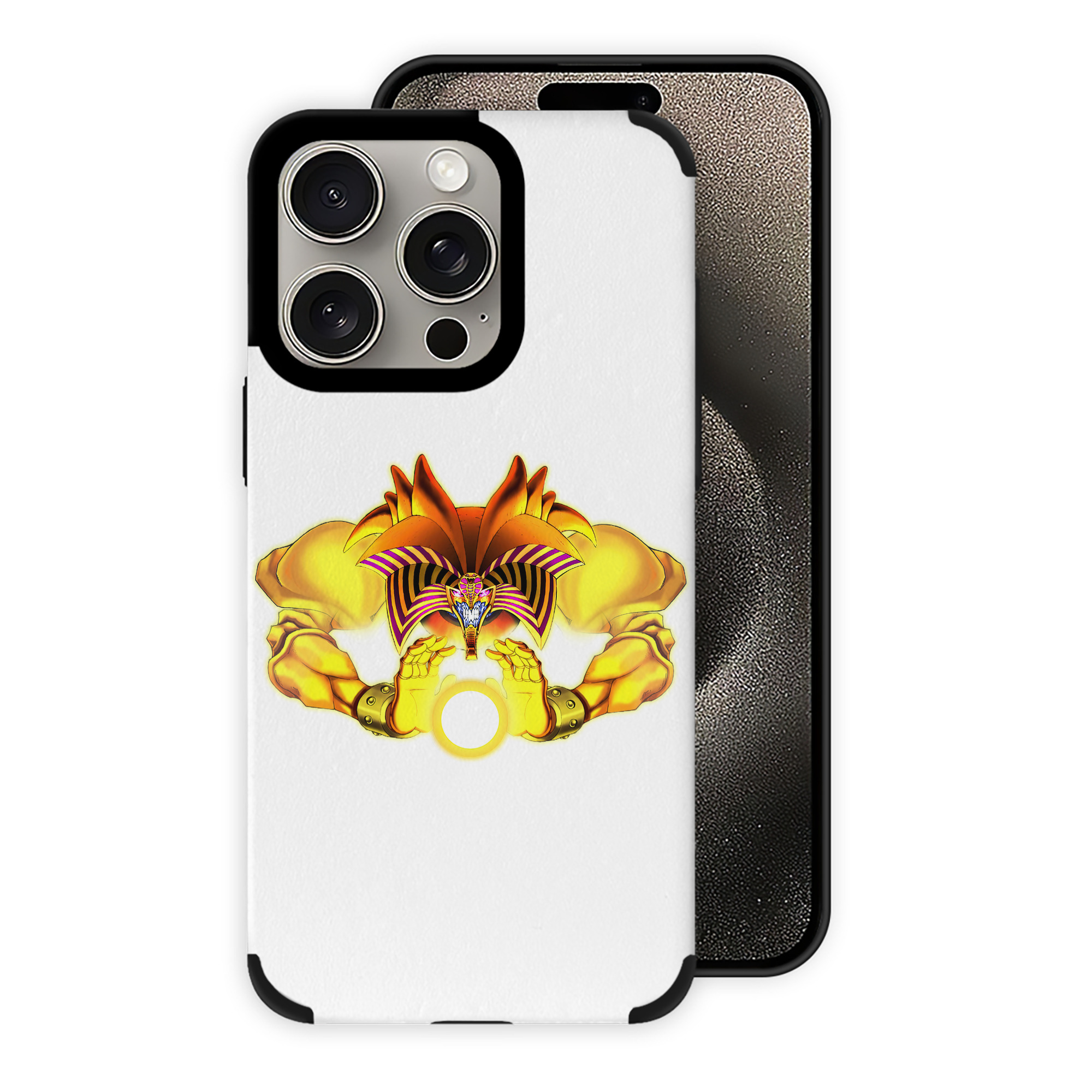 遊☆戯☆王 Yu-Gi-Oh! 【iPhone15ProMax対応】 PUレザー スマホケース 耐衝撃＆黄変防止