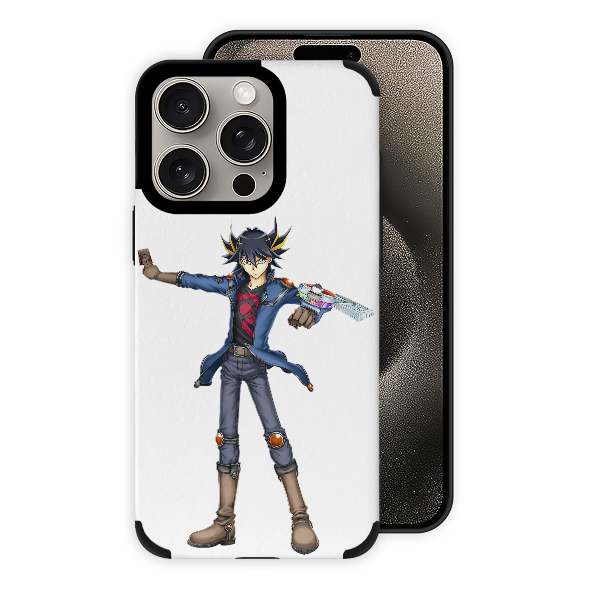 （画像用） 遊☆戯☆王 Yu-Gi-Oh! 【iPhone15ProMax対応】 PUレザー スマホケース 耐衝撃＆黄変防止