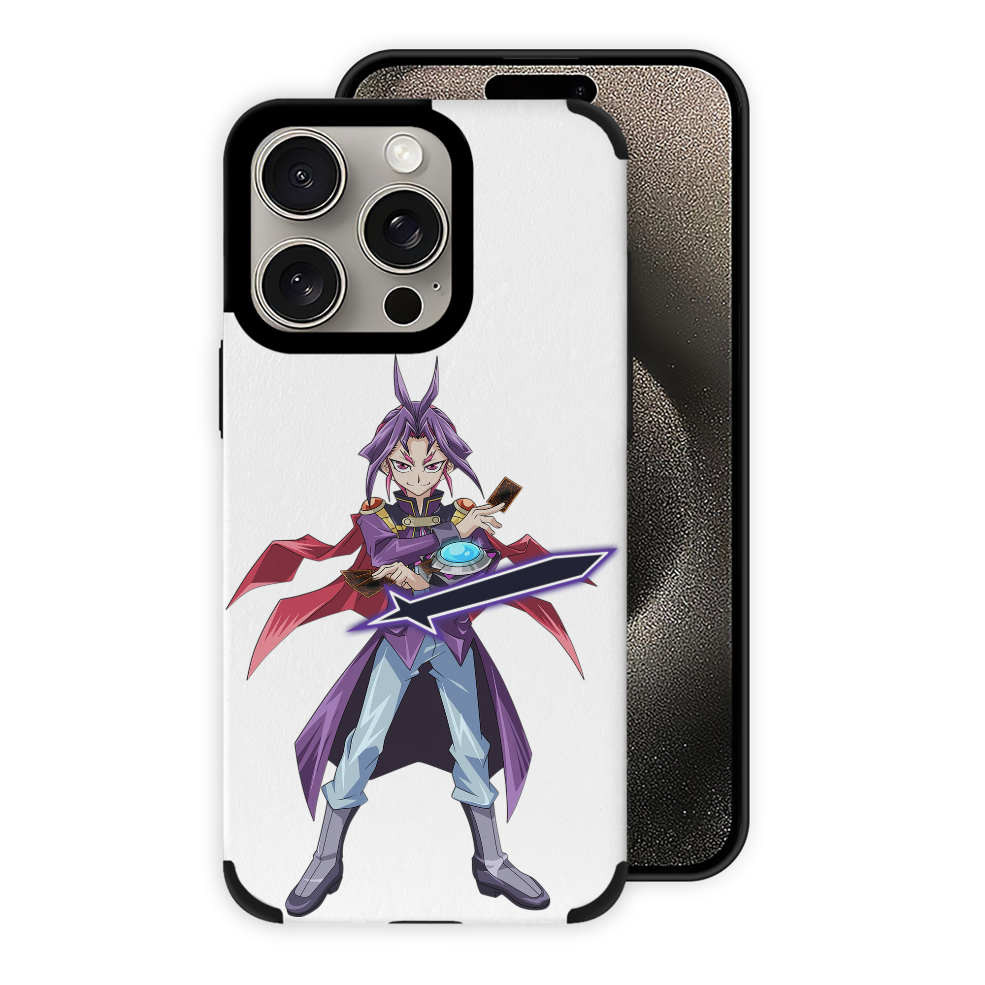 遊☆戯☆王 Yu-Gi-Oh! 【iPhone15ProMax対応】 PUレザー スマホケース 耐衝撃＆黄変防止