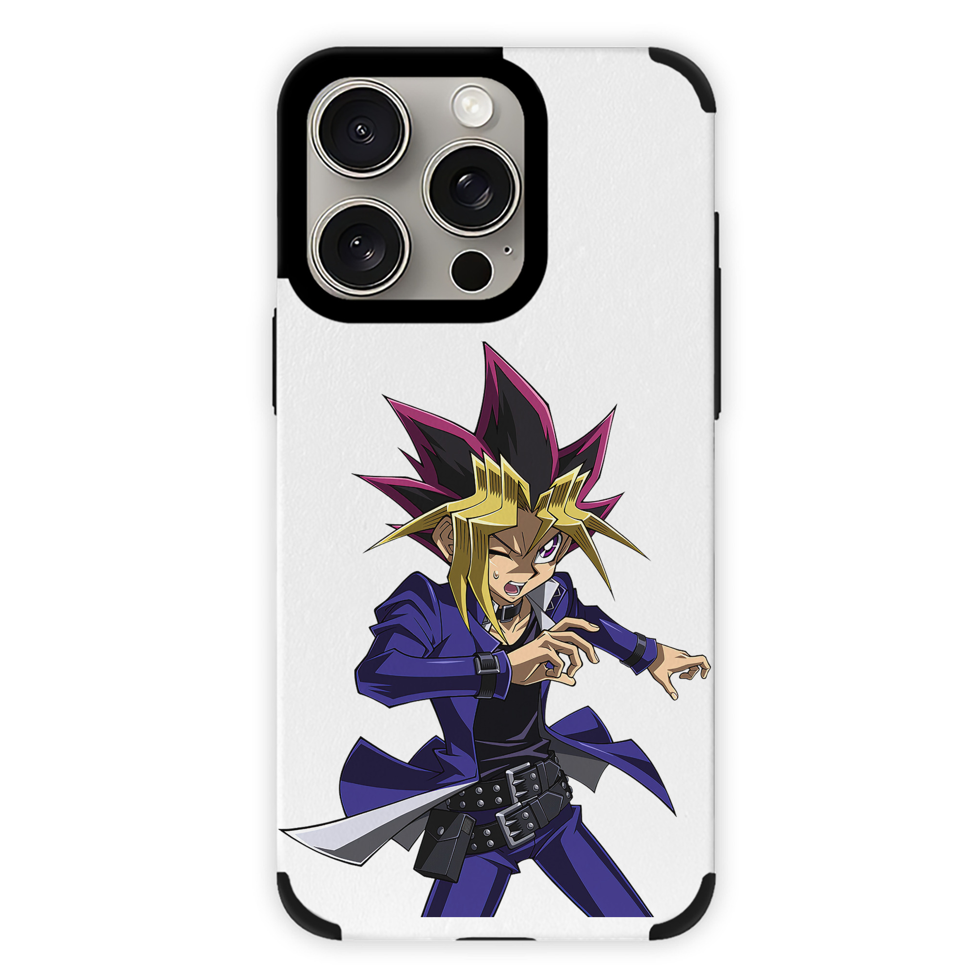 遊☆戯☆王 Yu-Gi-Oh! 【iPhone15ProMax対応】 PUレザー スマホケース 耐衝撃＆黄変防止