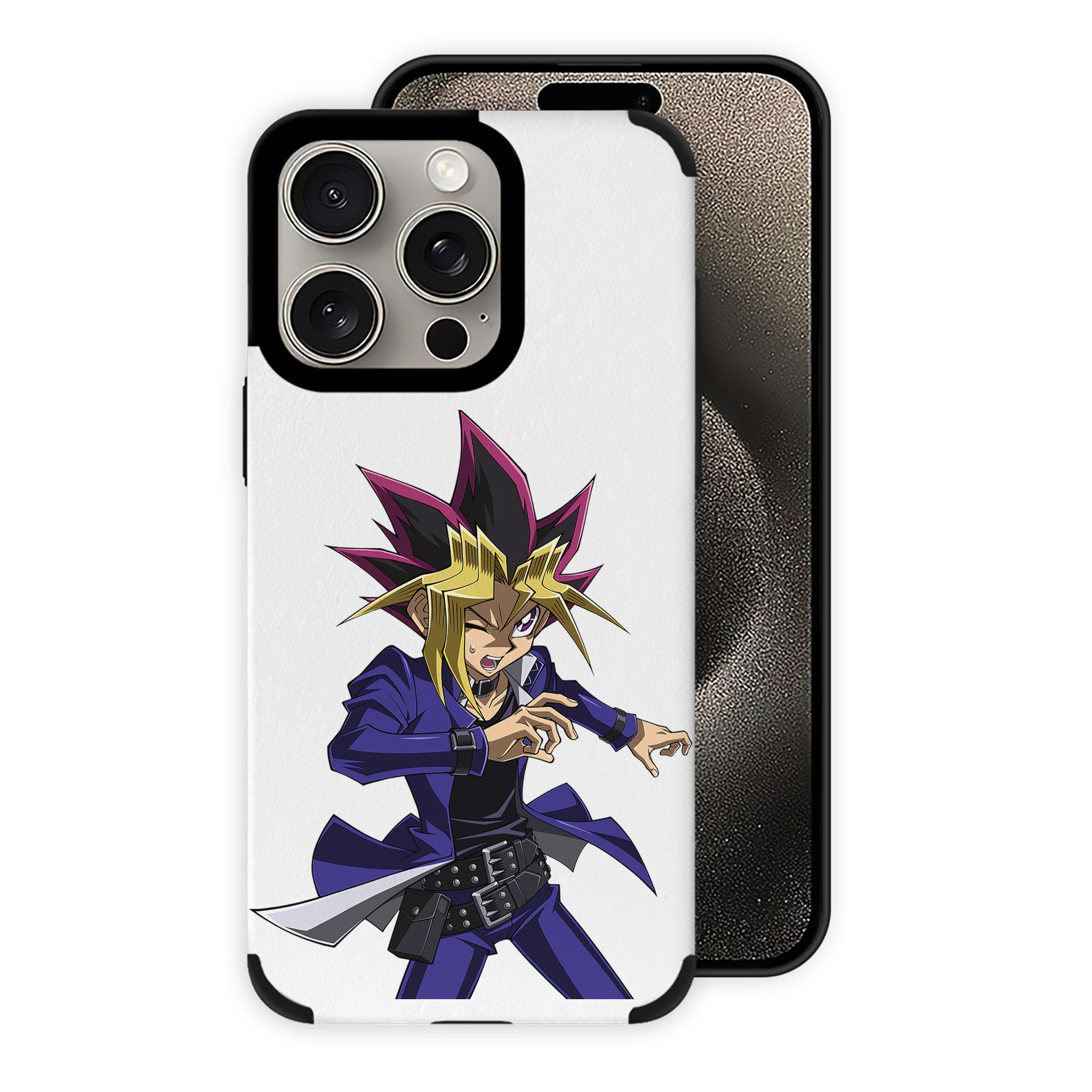 遊☆戯☆王 Yu-Gi-Oh! 【iPhone15ProMax対応】 PUレザー スマホケース 耐衝撃＆黄変防止
