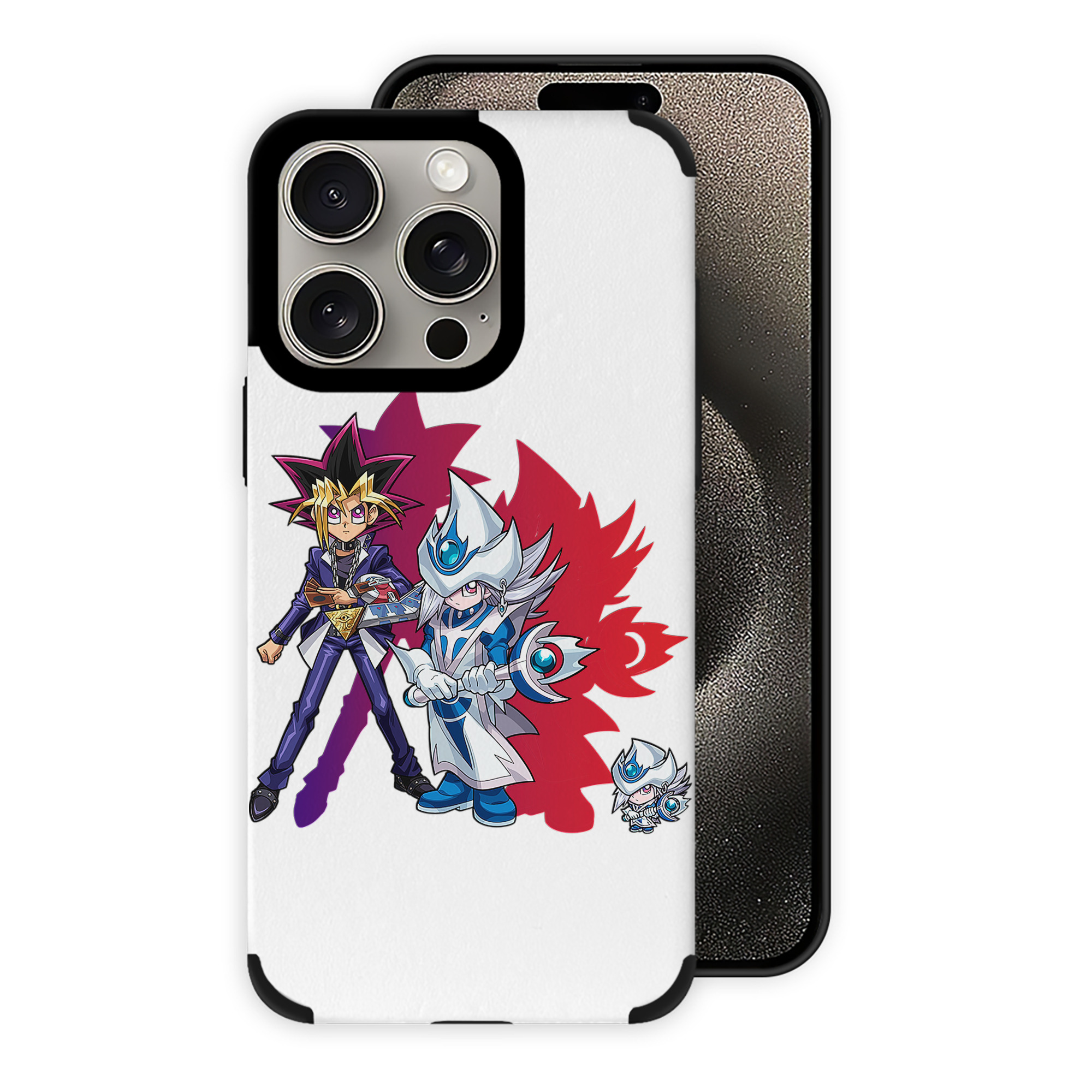 遊☆戯☆王 Yu-Gi-Oh! 【iPhone15ProMax対応】 PUレザー スマホケース 耐衝撃＆黄変防止