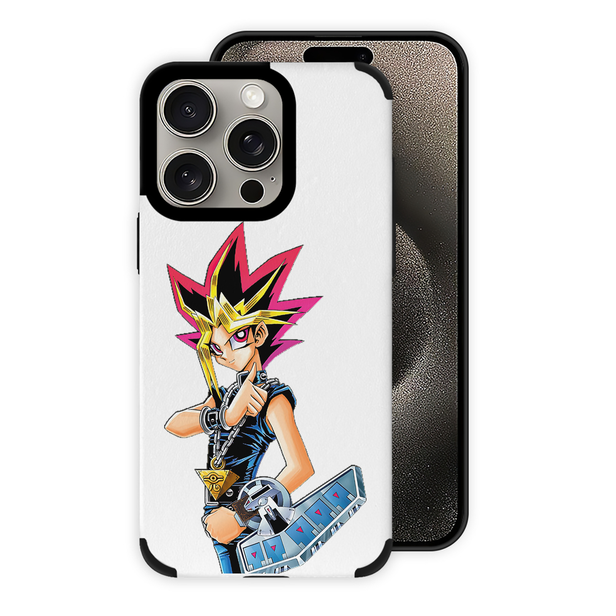 遊☆戯☆王 Yu-Gi-Oh! 【iPhone15ProMax対応】 PUレザー スマホケース 耐衝撃＆黄変防止