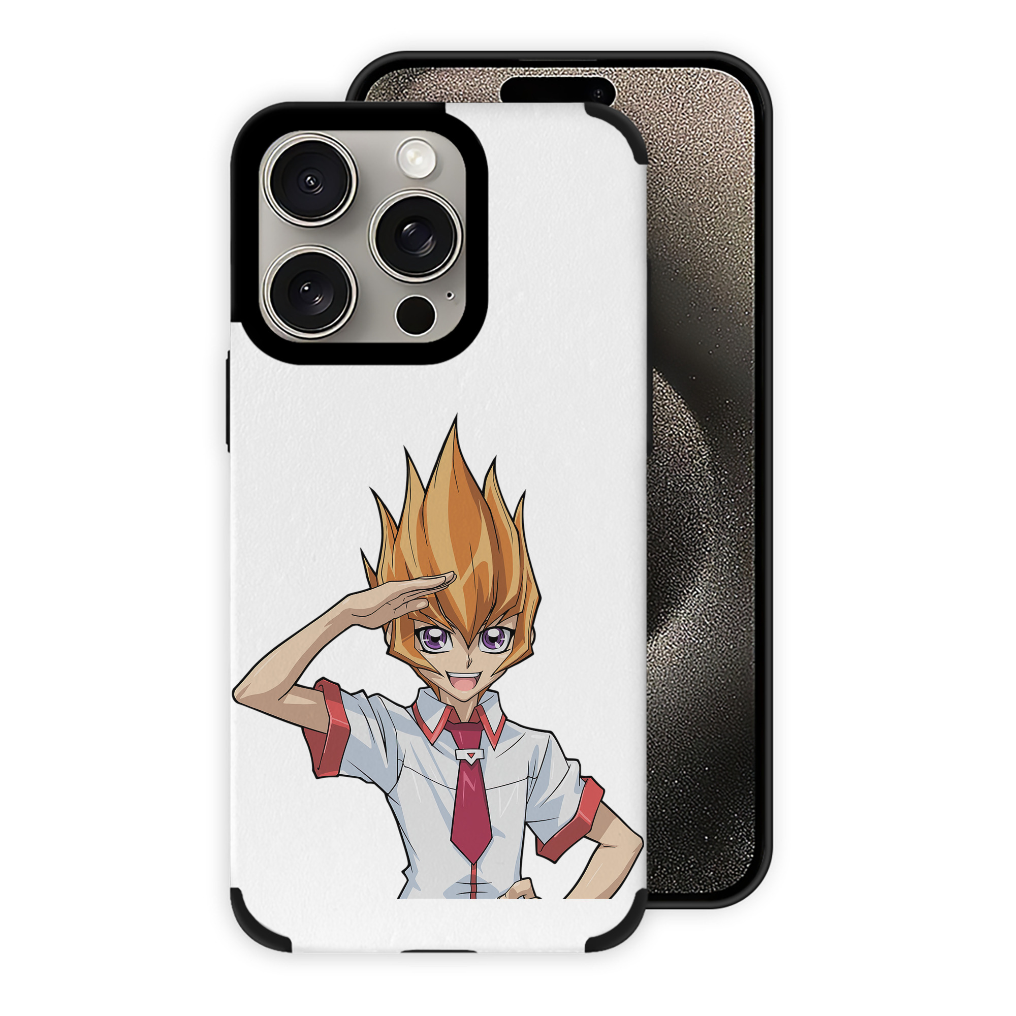 遊☆戯☆王 Yu-Gi-Oh! 【iPhone15ProMax対応】 PUレザー スマホケース 耐衝撃＆黄変防止
