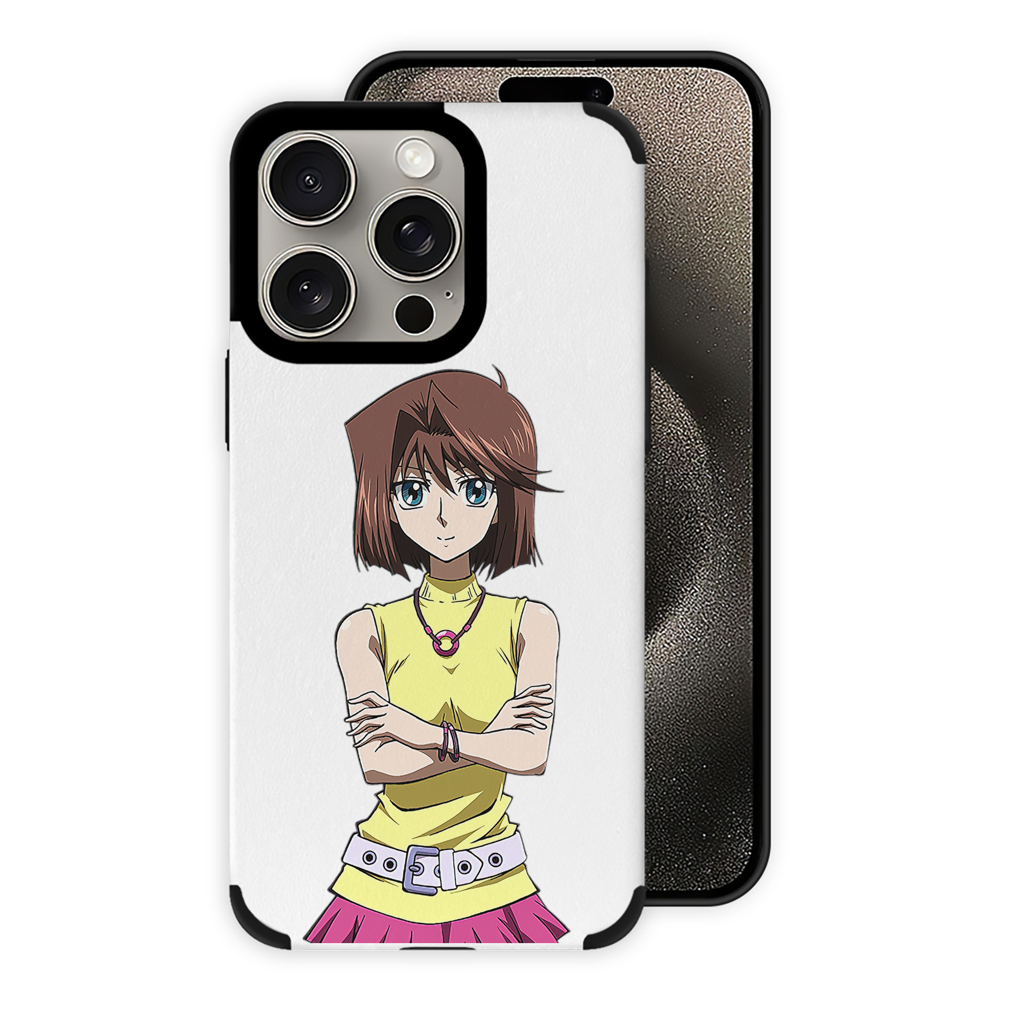 （画像用） 遊☆戯☆王 Yu-Gi-Oh! 【iPhone15ProMax対応】 PUレザー スマホケース 耐衝撃＆黄変防止
