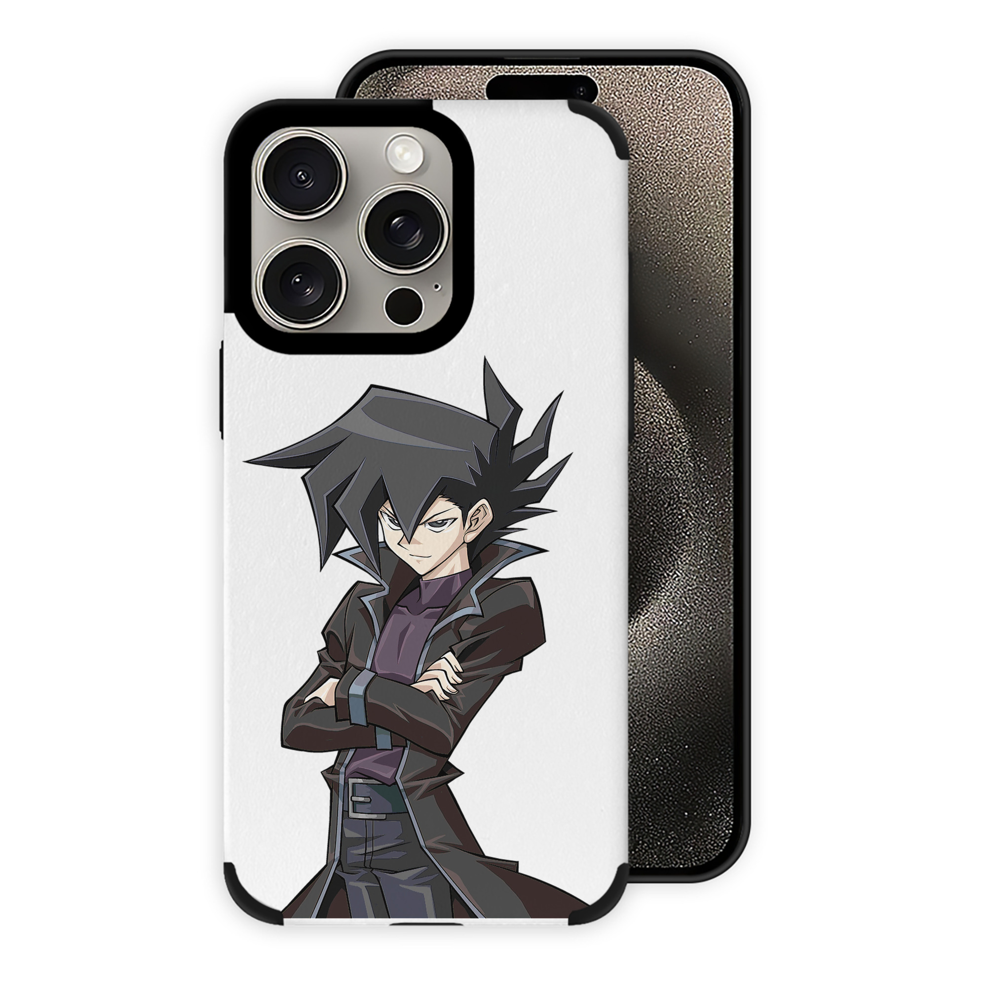 遊☆戯☆王 Yu-Gi-Oh! 【iPhone15ProMax対応】 PUレザー スマホケース 耐衝撃＆黄変防止