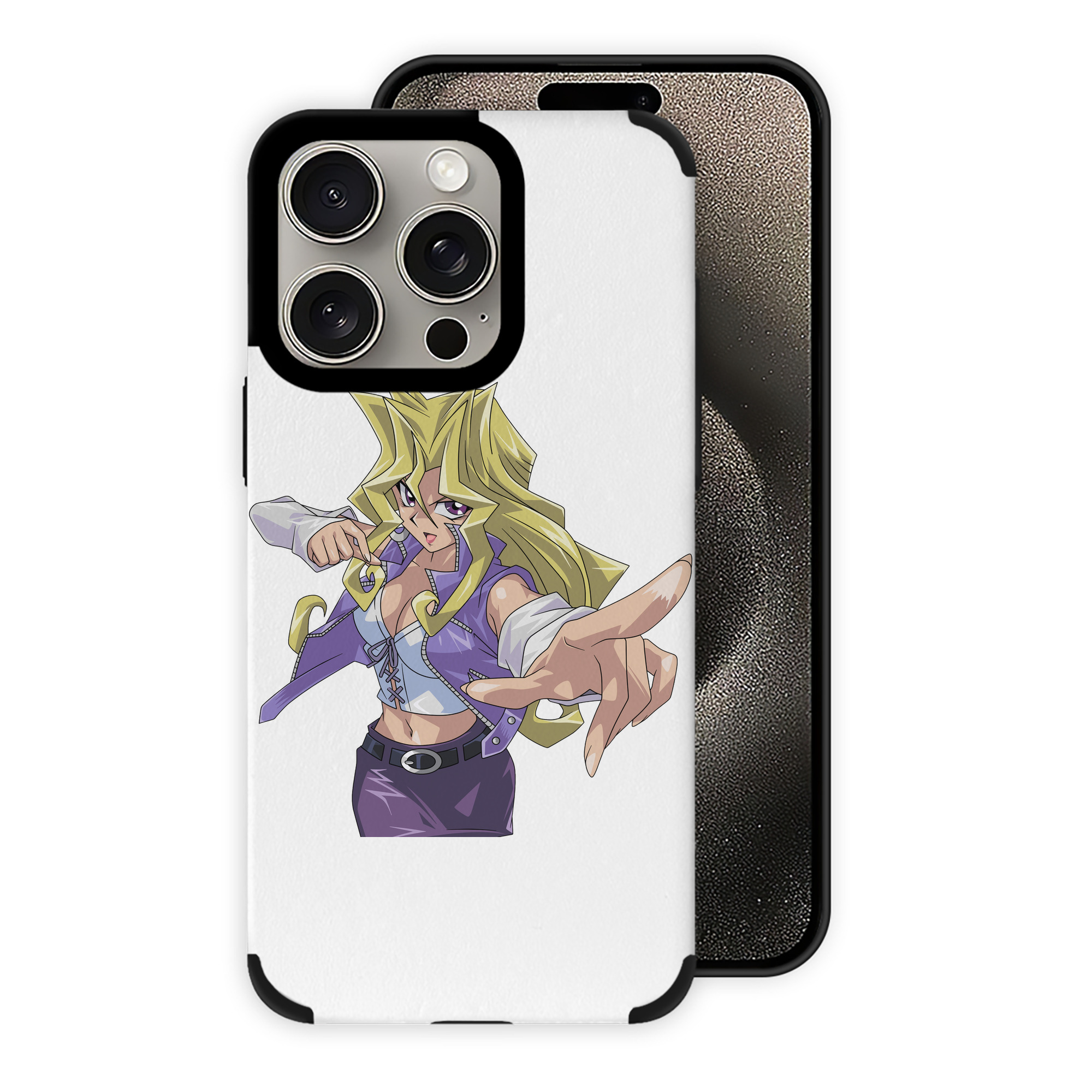 （画像用） 遊☆戯☆王 Yu-Gi-Oh! 【iPhone15ProMax対応】 PUレザー スマホケース 耐衝撃＆黄変防止