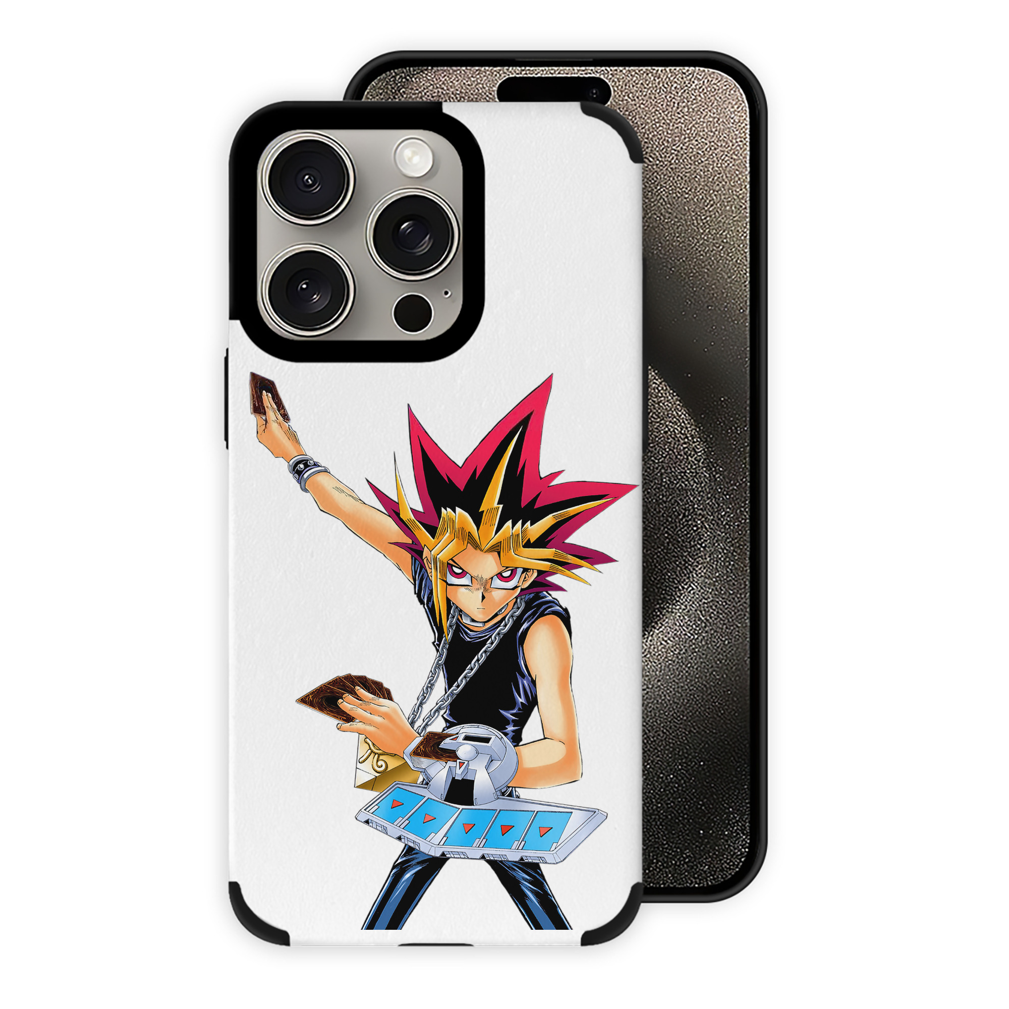 遊☆戯☆王 Yu-Gi-Oh! 【iPhone15ProMax対応】 PUレザー スマホケース 耐衝撃＆黄変防止