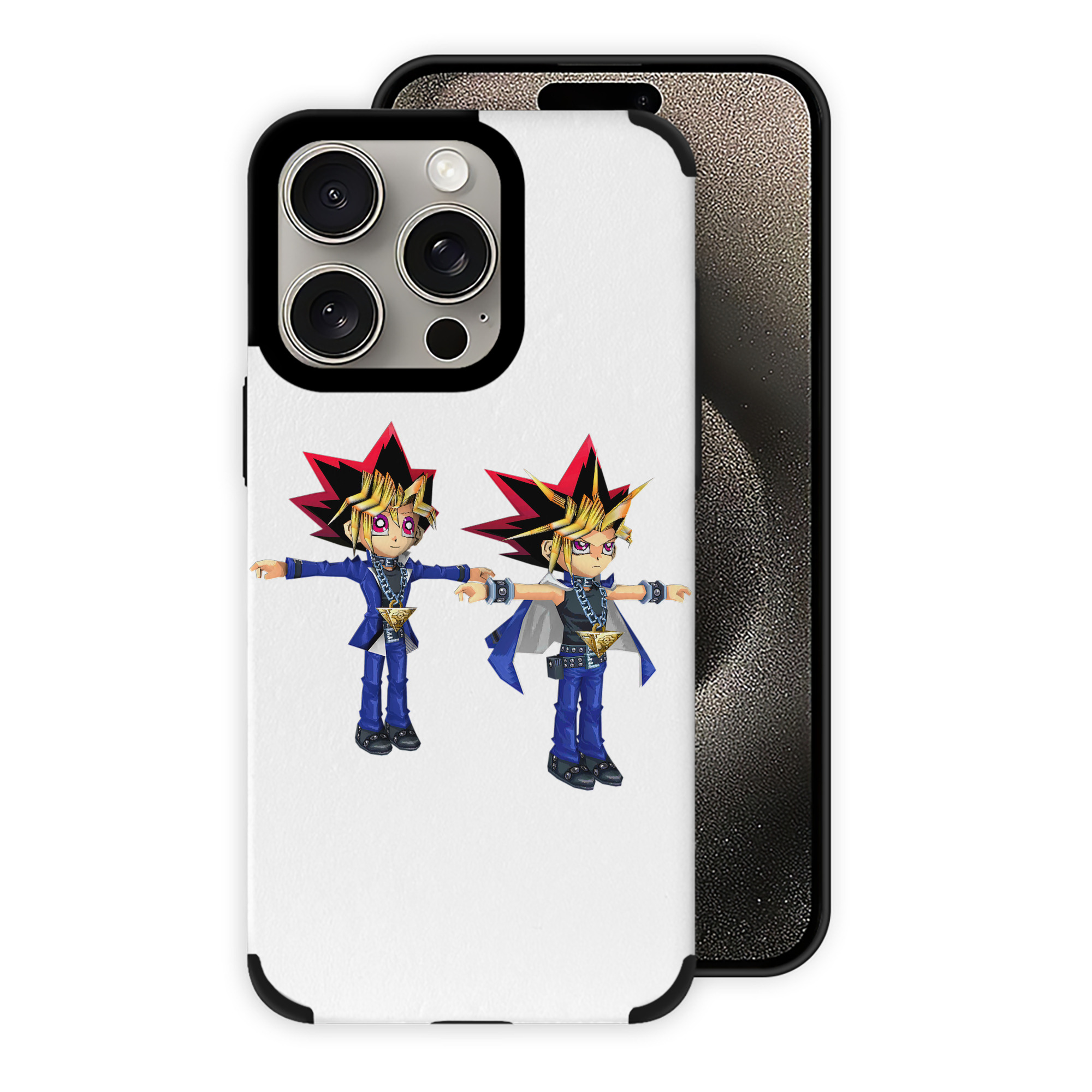 （画像用） 遊☆戯☆王 Yu-Gi-Oh! 【iPhone15ProMax対応】 PUレザー スマホケース 耐衝撃＆黄変防止