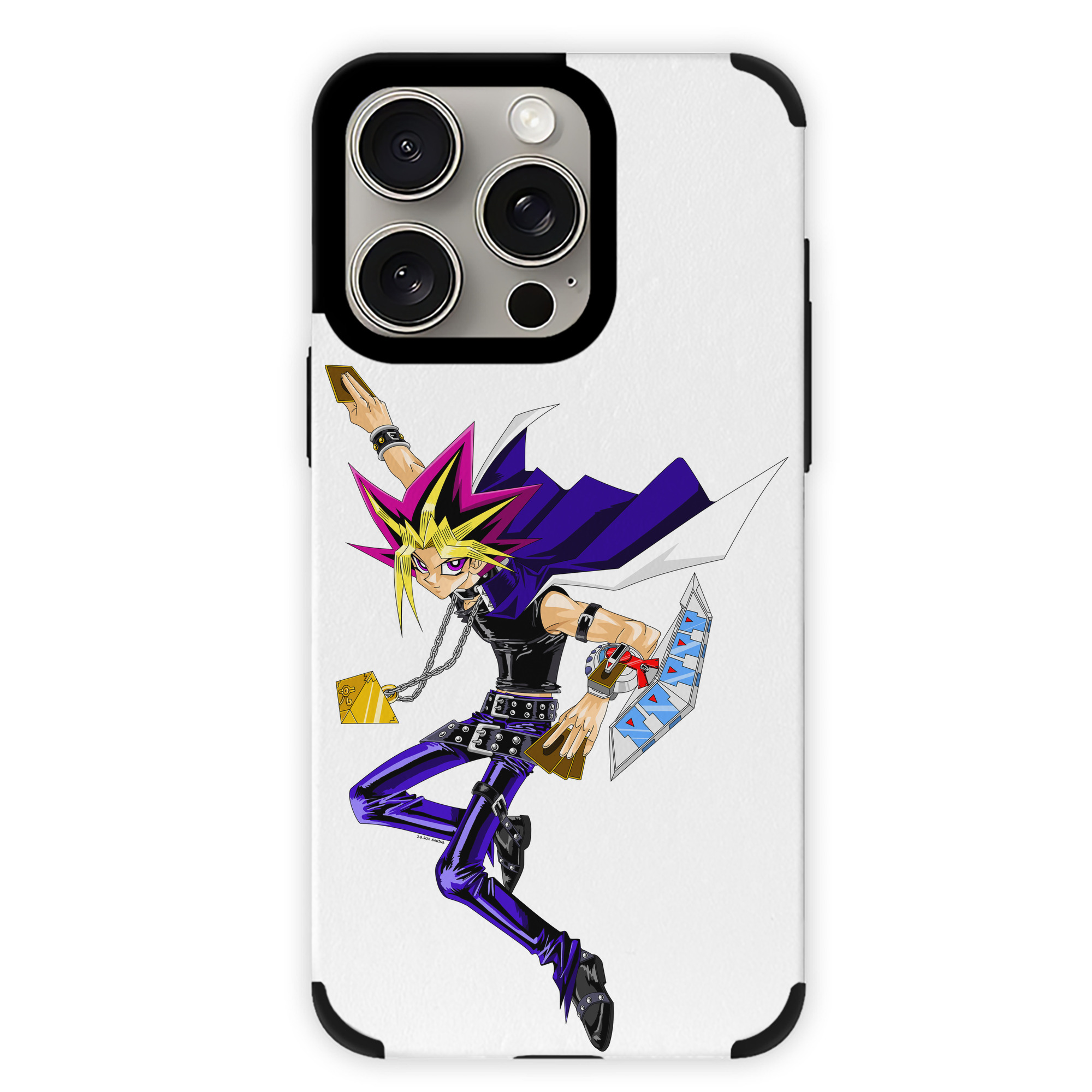 遊☆戯☆王 Yu-Gi-Oh! 【iPhone15ProMax対応】 PUレザー スマホケース 耐衝撃＆黄変防止