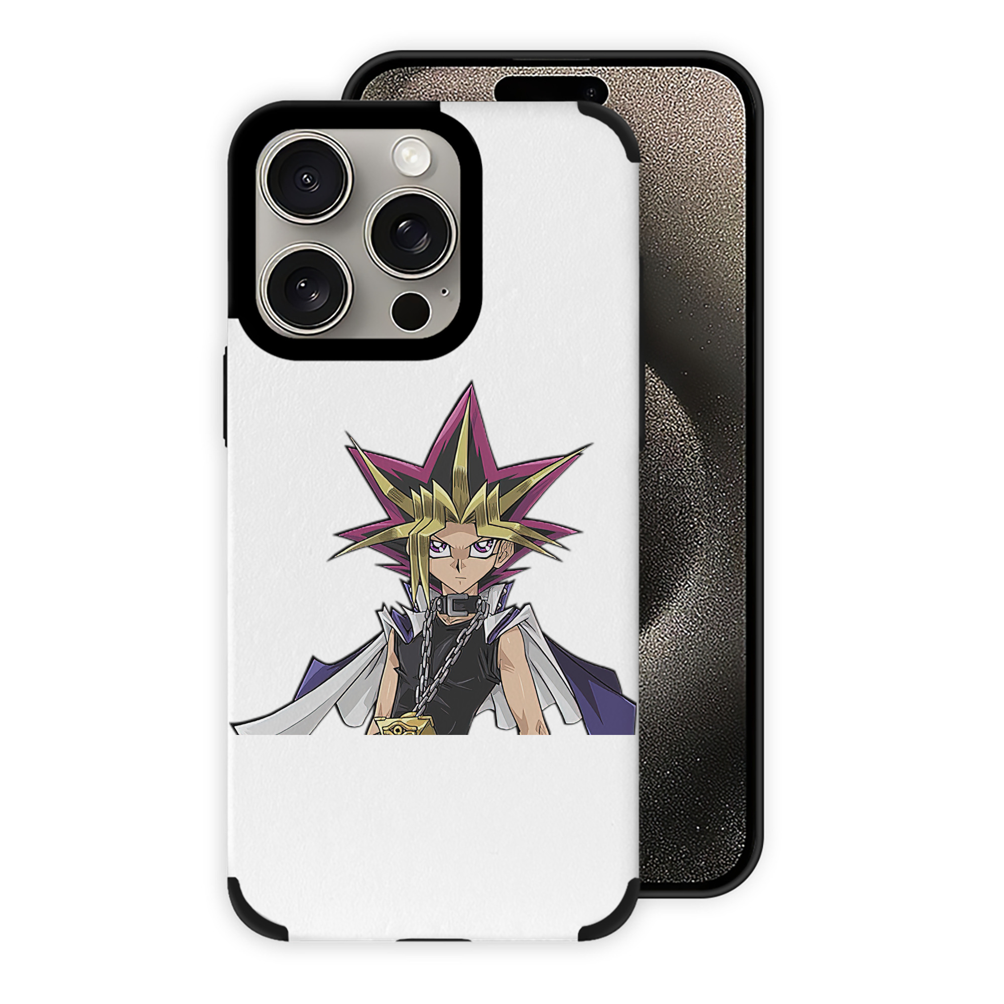（画像用） 遊☆戯☆王 Yu-Gi-Oh! 【iPhone15ProMax対応】 PUレザー スマホケース 耐衝撃＆黄変防止