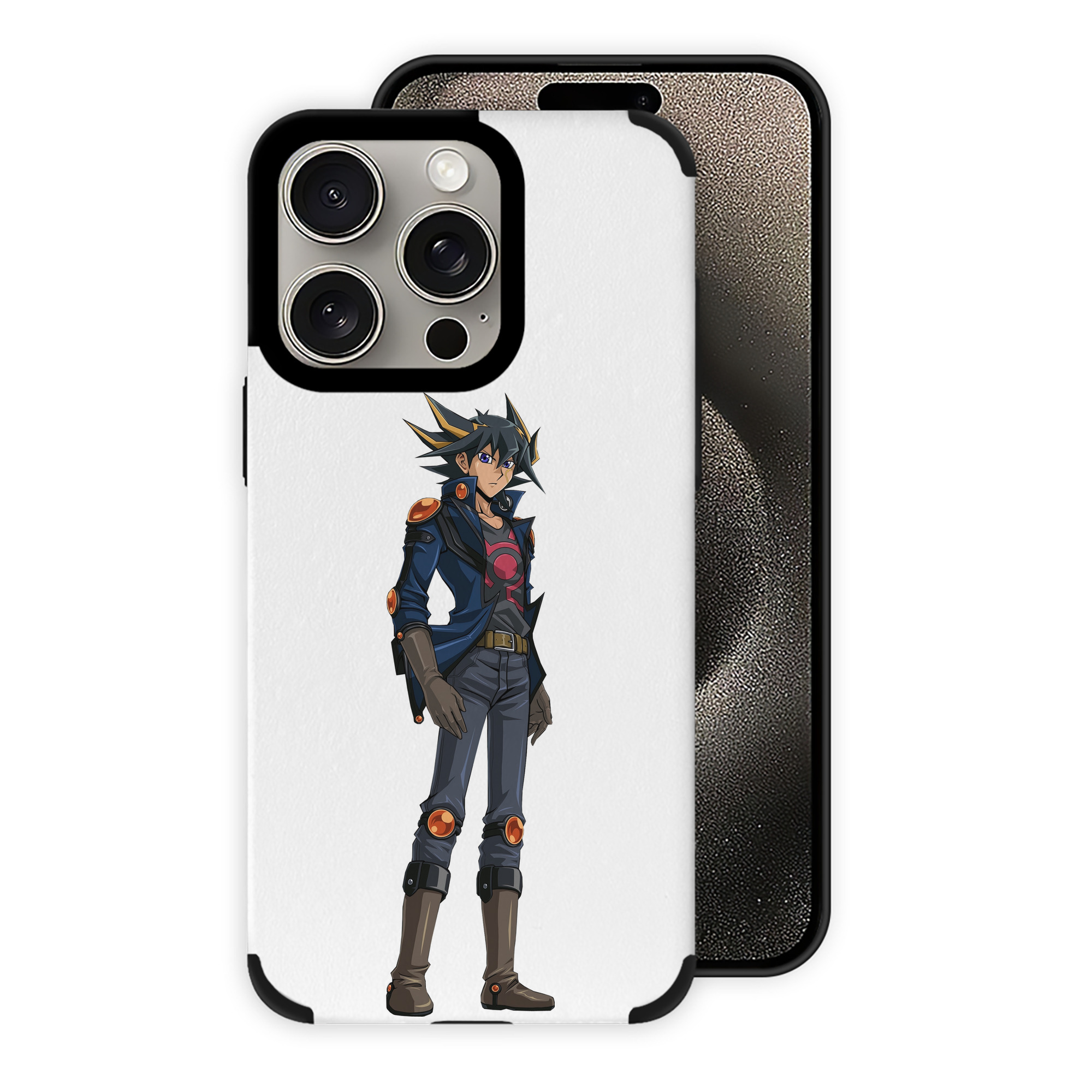 （画像用） 遊☆戯☆王 Yu-Gi-Oh! 【iPhone15ProMax対応】 PUレザー スマホケース 耐衝撃＆黄変防止