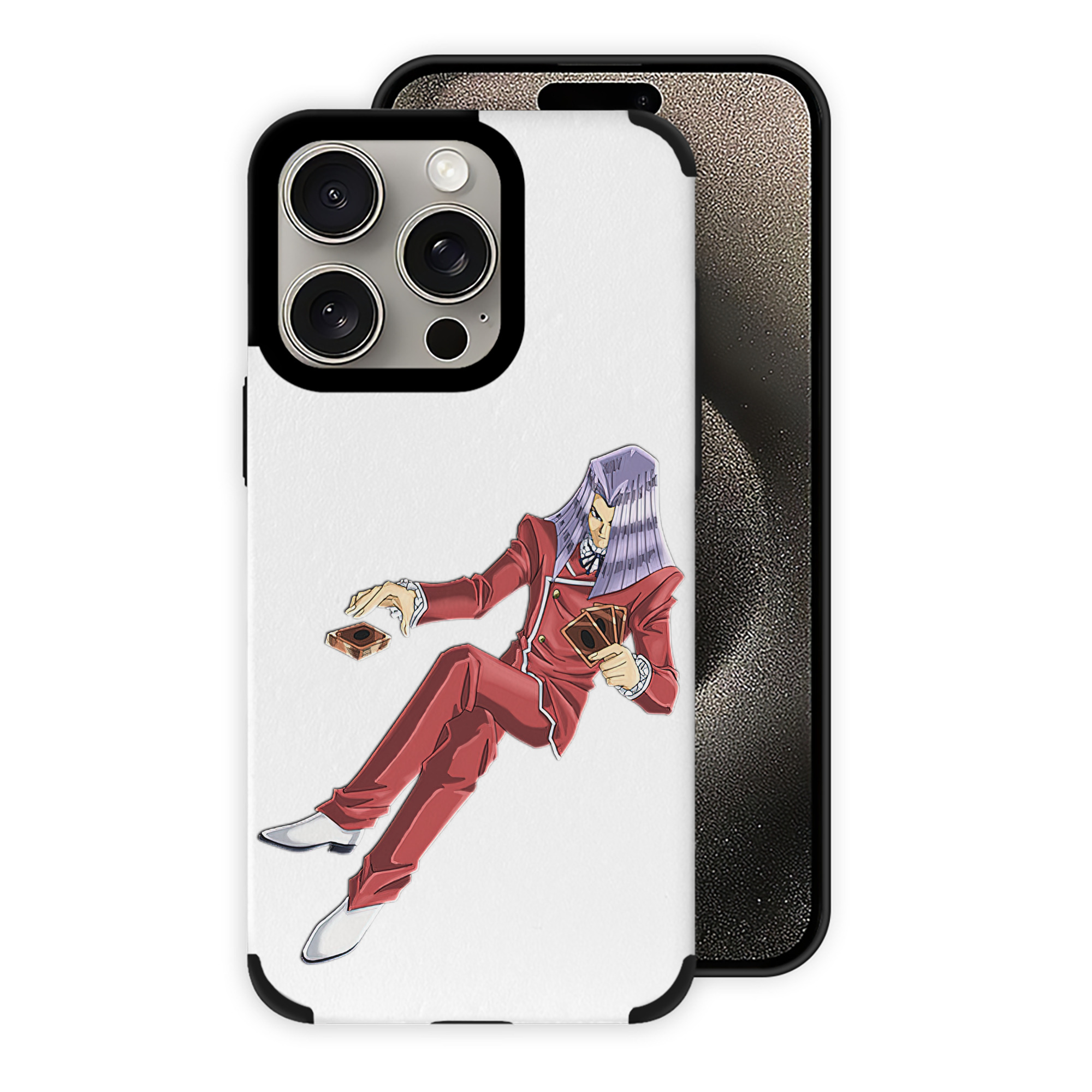 遊☆戯☆王 Yu-Gi-Oh! 【iPhone15ProMax対応】 PUレザー スマホケース 耐衝撃＆黄変防止