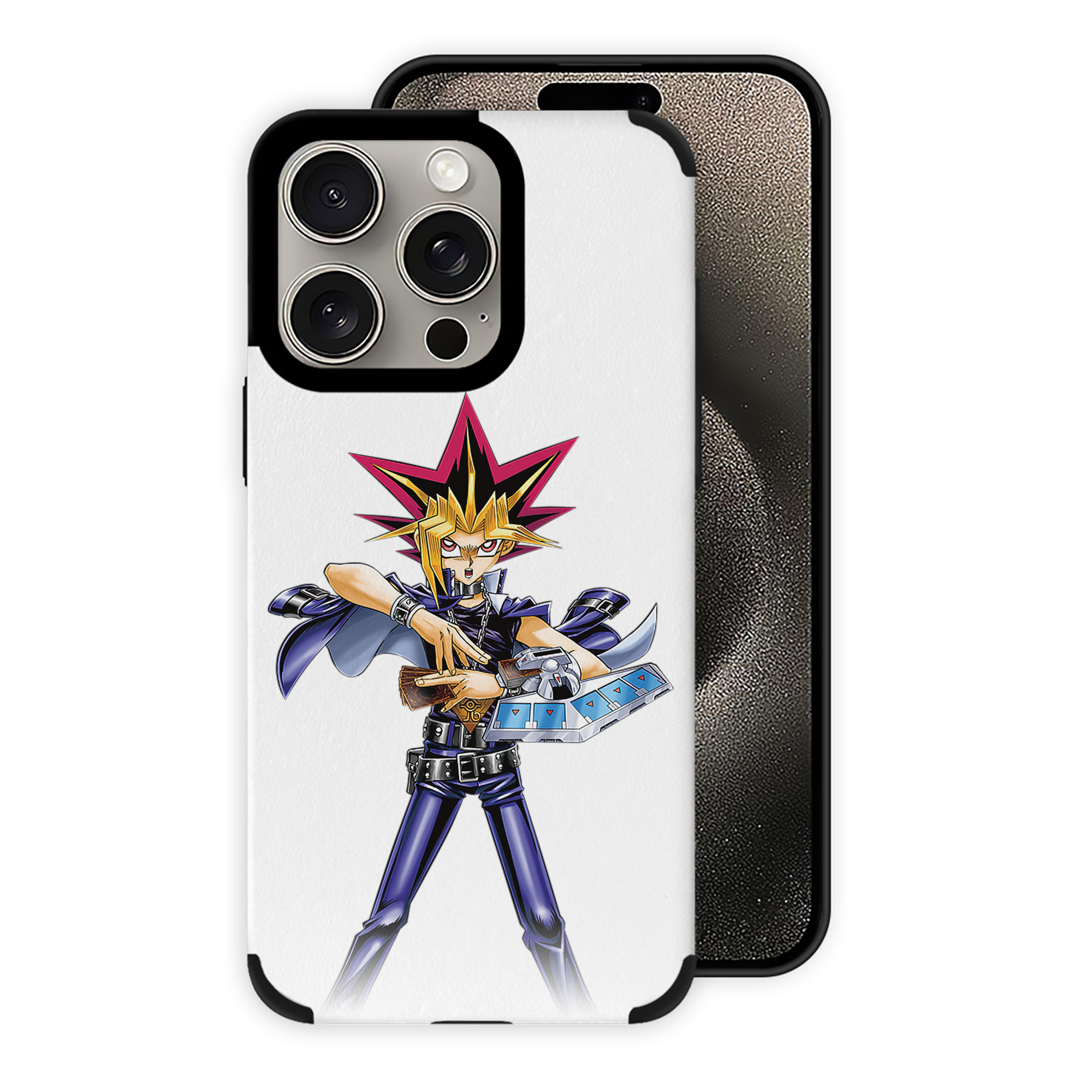 遊☆戯☆王 Yu-Gi-Oh! 【iPhone15ProMax対応】 PUレザー スマホケース 耐衝撃＆黄変防止