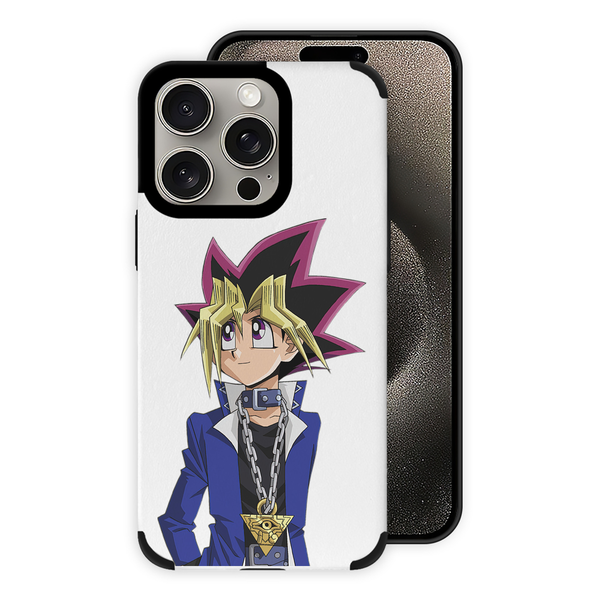 （画像用） 遊☆戯☆王 Yu-Gi-Oh! 【iPhone15ProMax対応】 PUレザー スマホケース 耐衝撃＆黄変防止