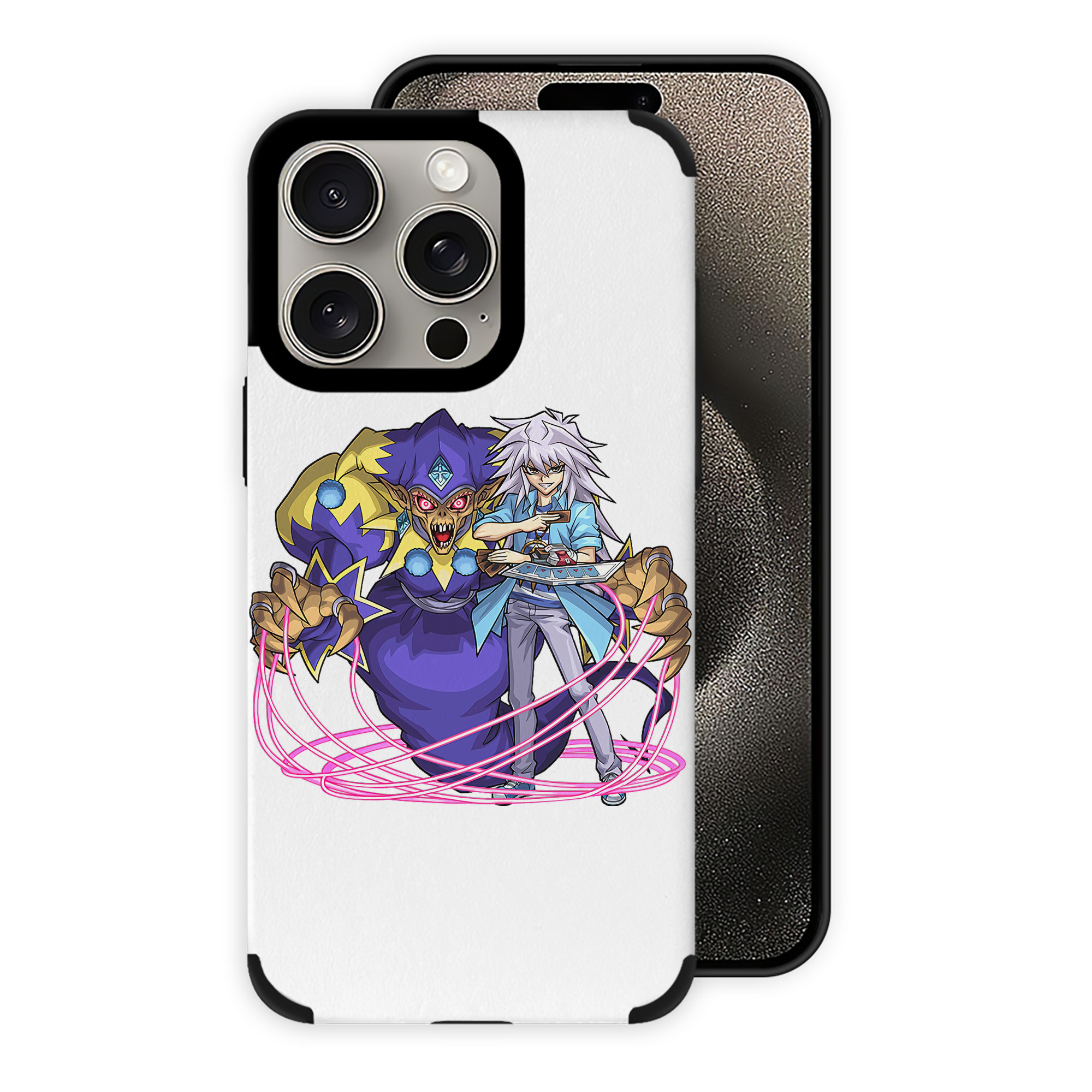 遊☆戯☆王 Yu-Gi-Oh! 【iPhone15ProMax対応】 PUレザー スマホケース 耐衝撃＆黄変防止