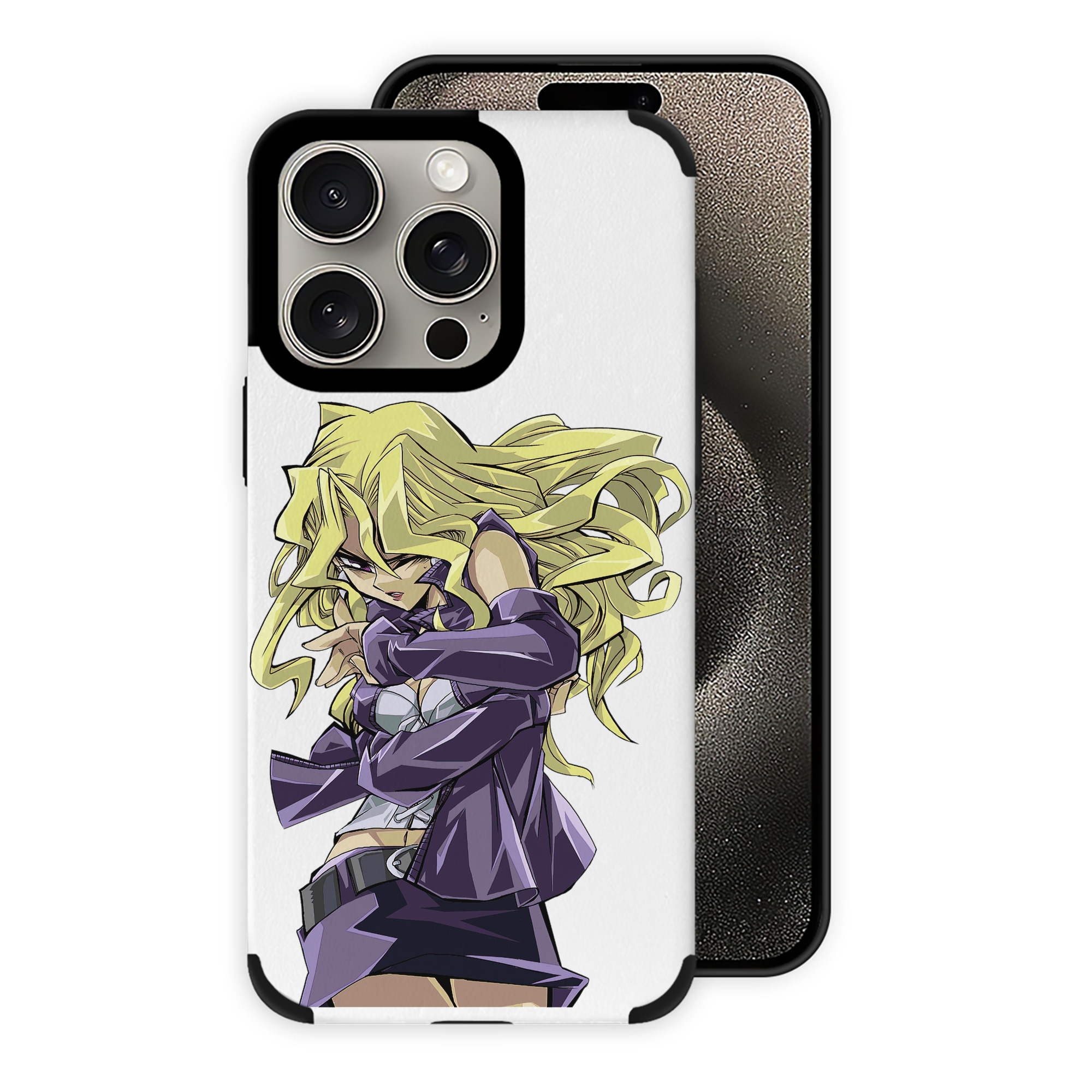 遊☆戯☆王 Yu-Gi-Oh! 【iPhone15ProMax対応】 PUレザー スマホケース 耐衝撃＆黄変防止