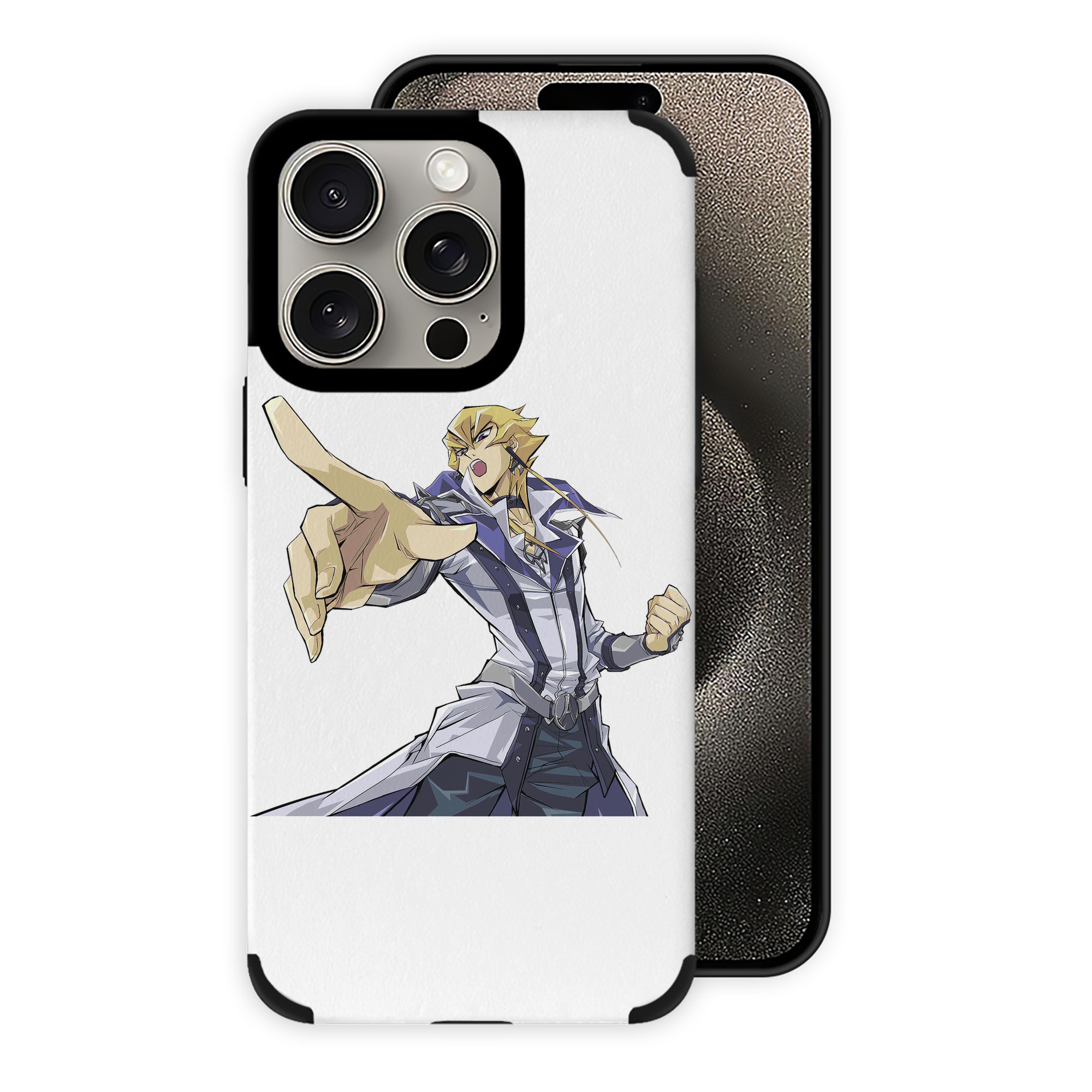 遊☆戯☆王 Yu-Gi-Oh! 【iPhone15ProMax対応】 PUレザー スマホケース 耐衝撃＆黄変防止