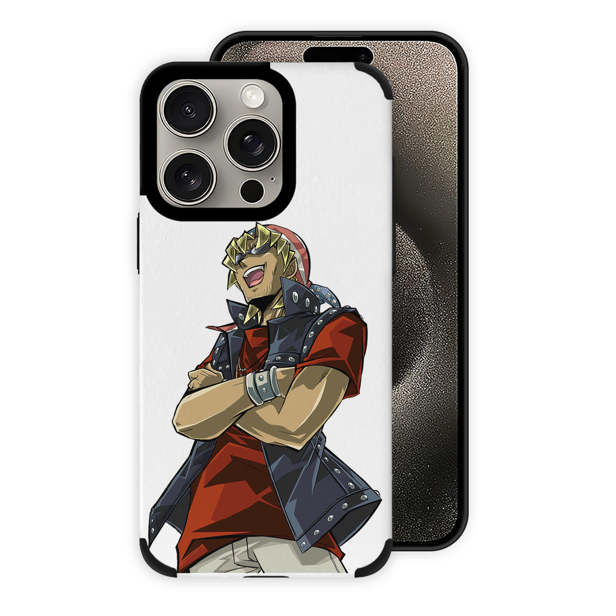 遊☆戯☆王 Yu-Gi-Oh! 【iPhone15ProMax対応】 PUレザー スマホケース 耐衝撃＆黄変防止
