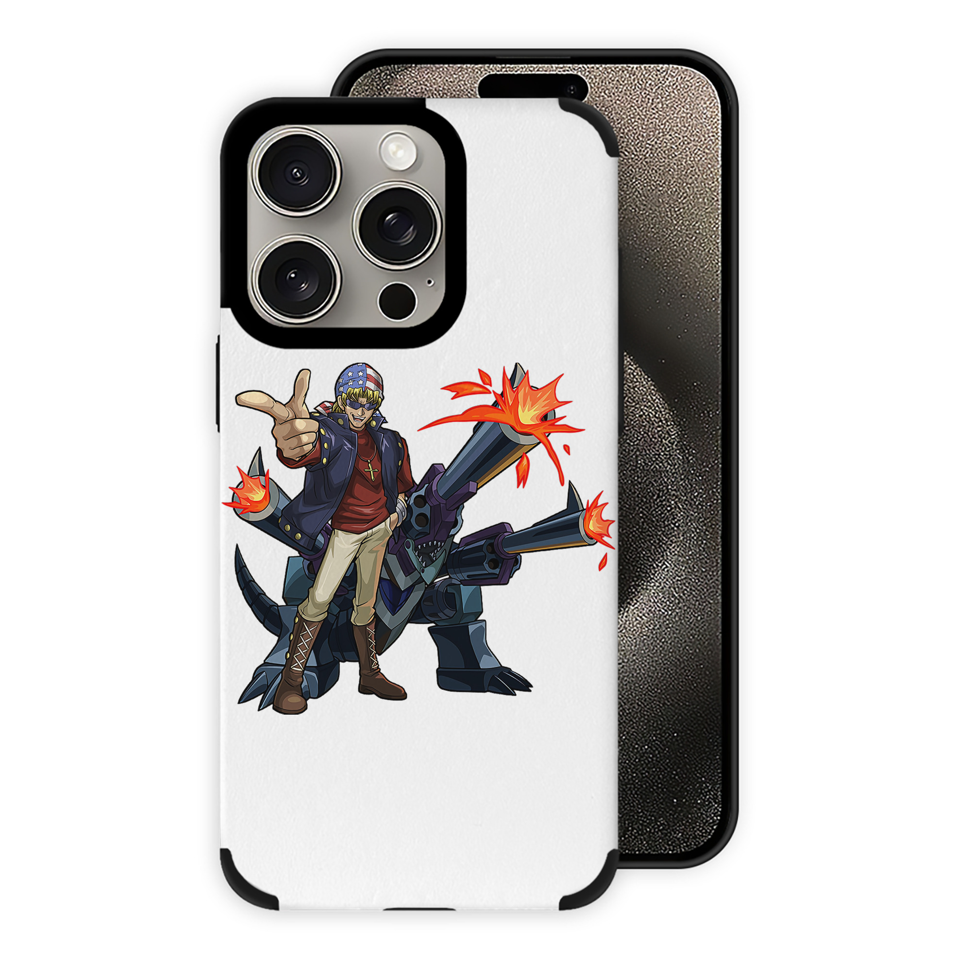 遊☆戯☆王 Yu-Gi-Oh! 【iPhone15ProMax対応】 PUレザー スマホケース 耐衝撃＆黄変防止