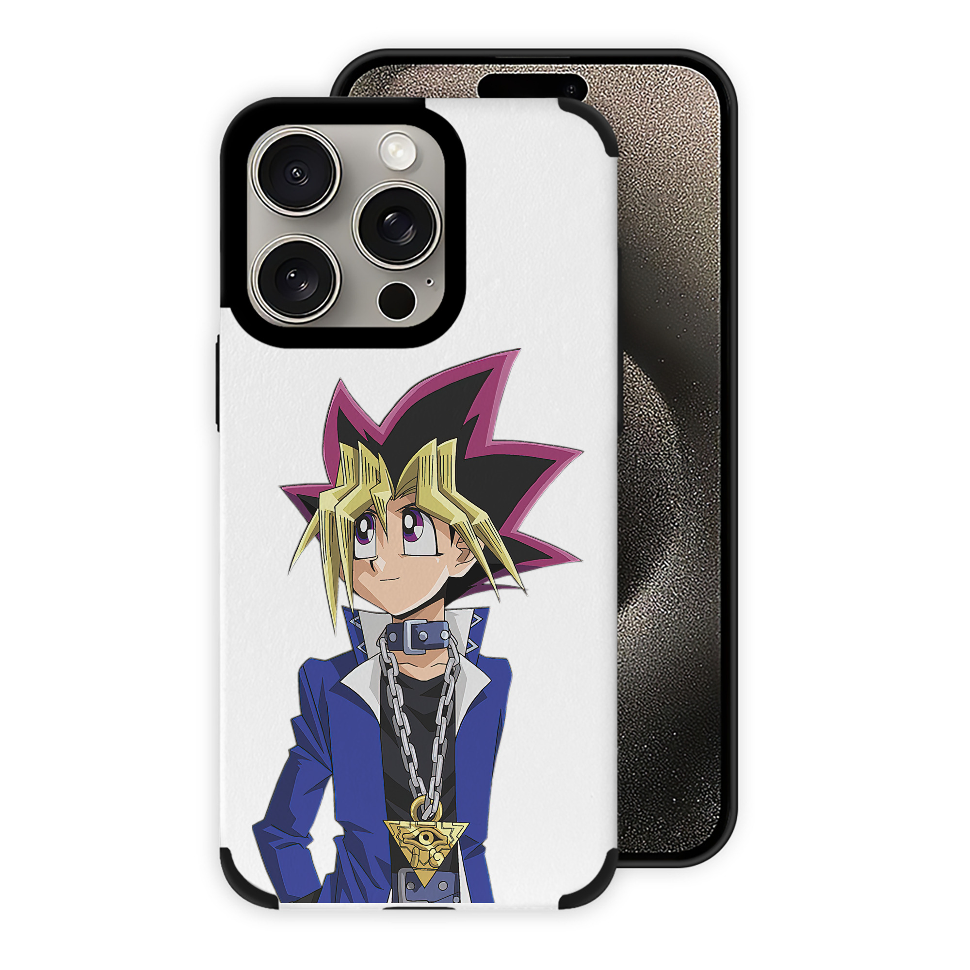 遊☆戯☆王 Yu-Gi-Oh! 【iPhone15ProMax対応】 PUレザー スマホケース 耐衝撃＆黄変防止