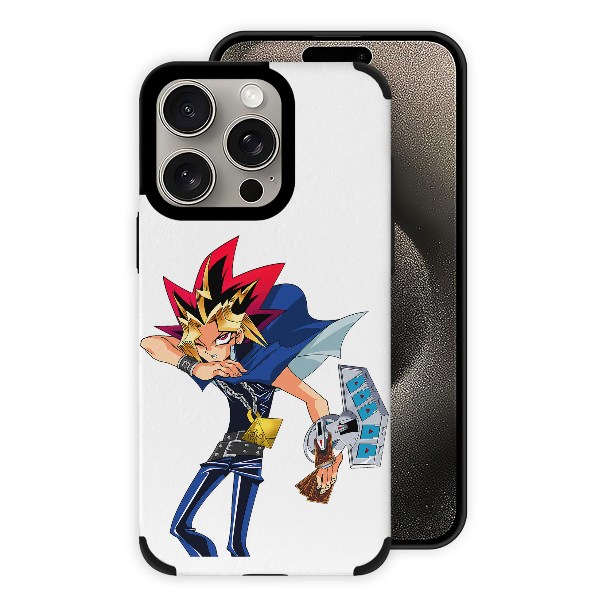 （画像用） 遊☆戯☆王 Yu-Gi-Oh! 【iPhone15ProMax対応】 PUレザー スマホケース 耐衝撃＆黄変防止