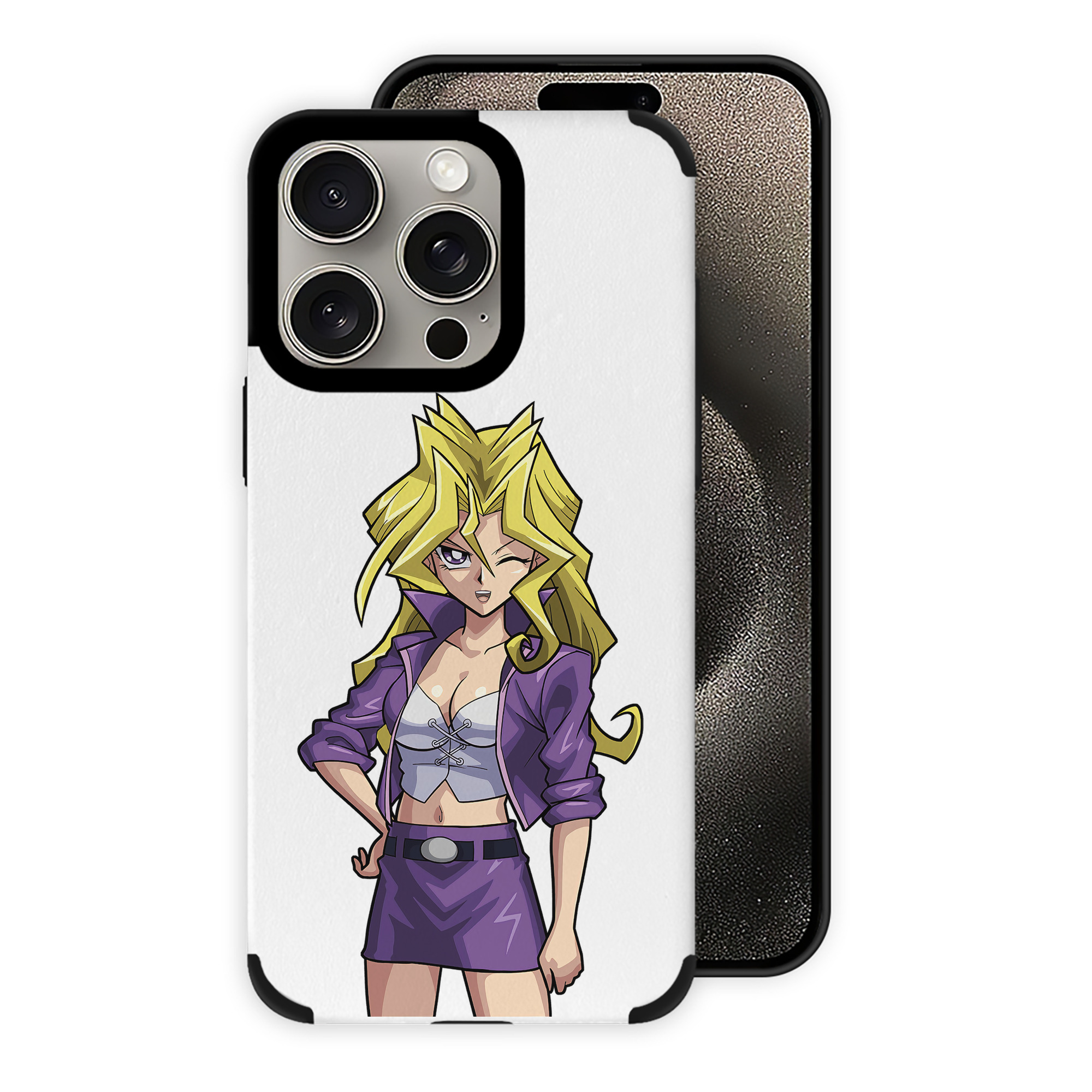 遊☆戯☆王 Yu-Gi-Oh! 【iPhone15ProMax対応】 PUレザー スマホケース 耐衝撃＆黄変防止
