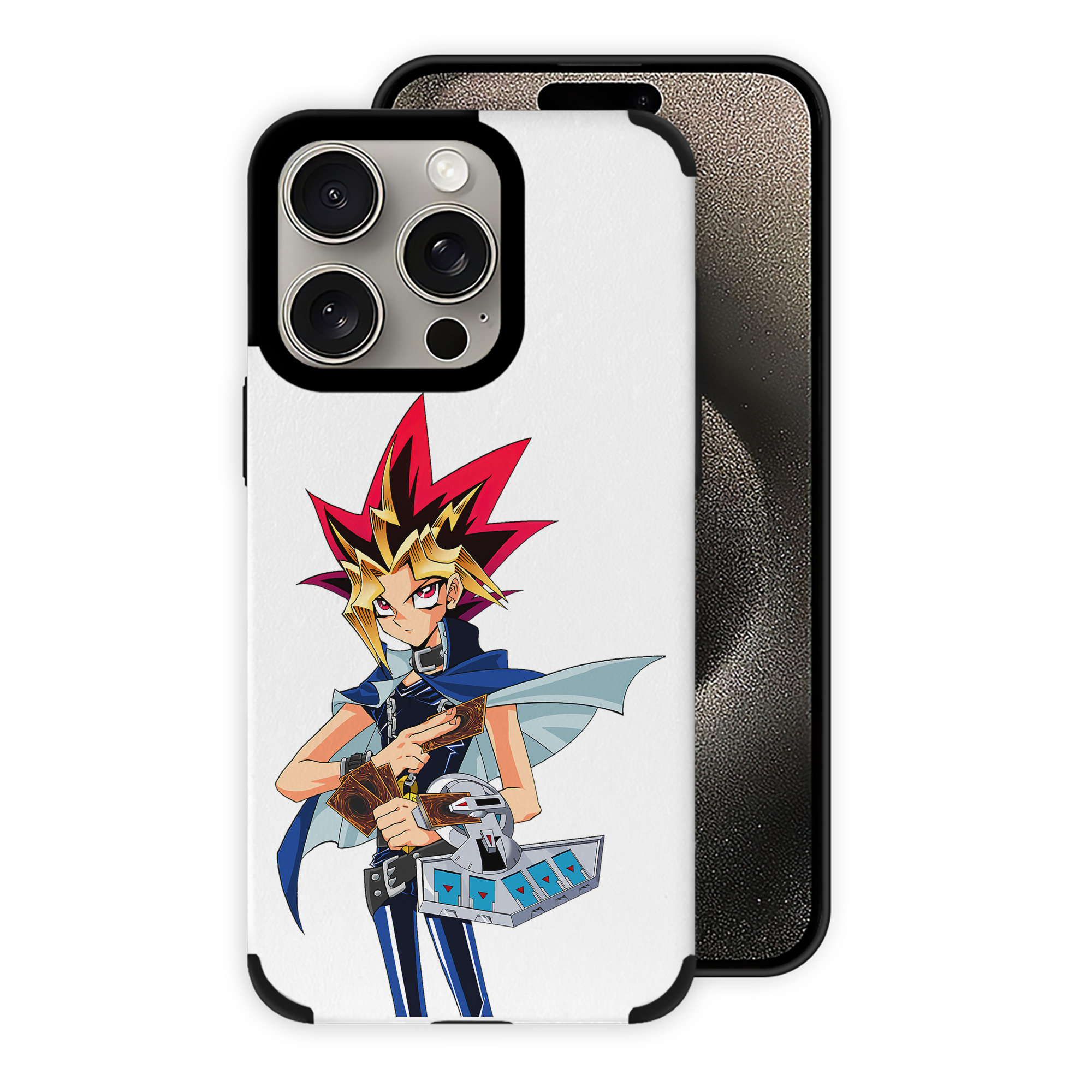 遊☆戯☆王 Yu-Gi-Oh! 【iPhone15ProMax対応】 PUレザー スマホケース 耐衝撃＆黄変防止